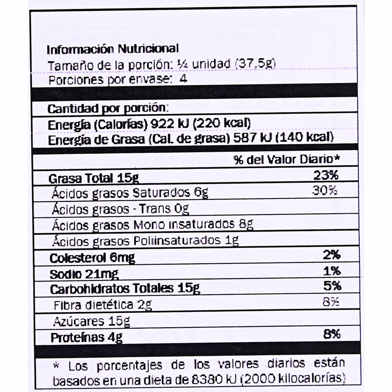 Chocolate Torta Con Almendras SAN ANDRÉS 150 g