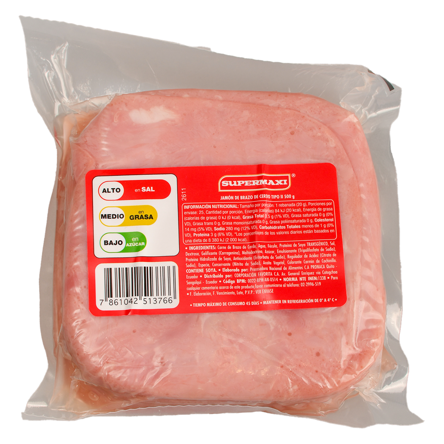 Jamón Brazo De Cerdo SUPERMAXI 500G