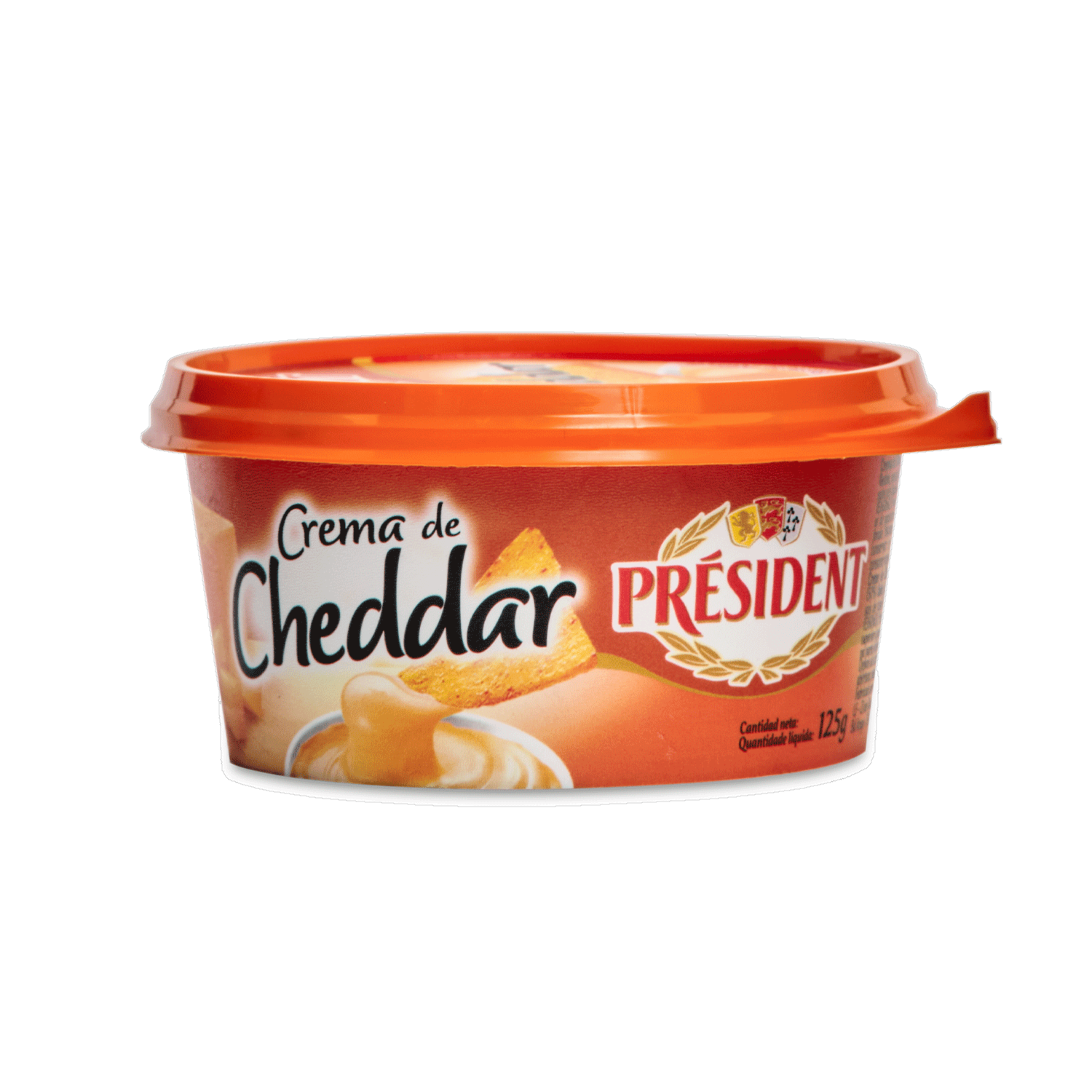 Queso Crema Cheddar PRÉSIDENT 125 G