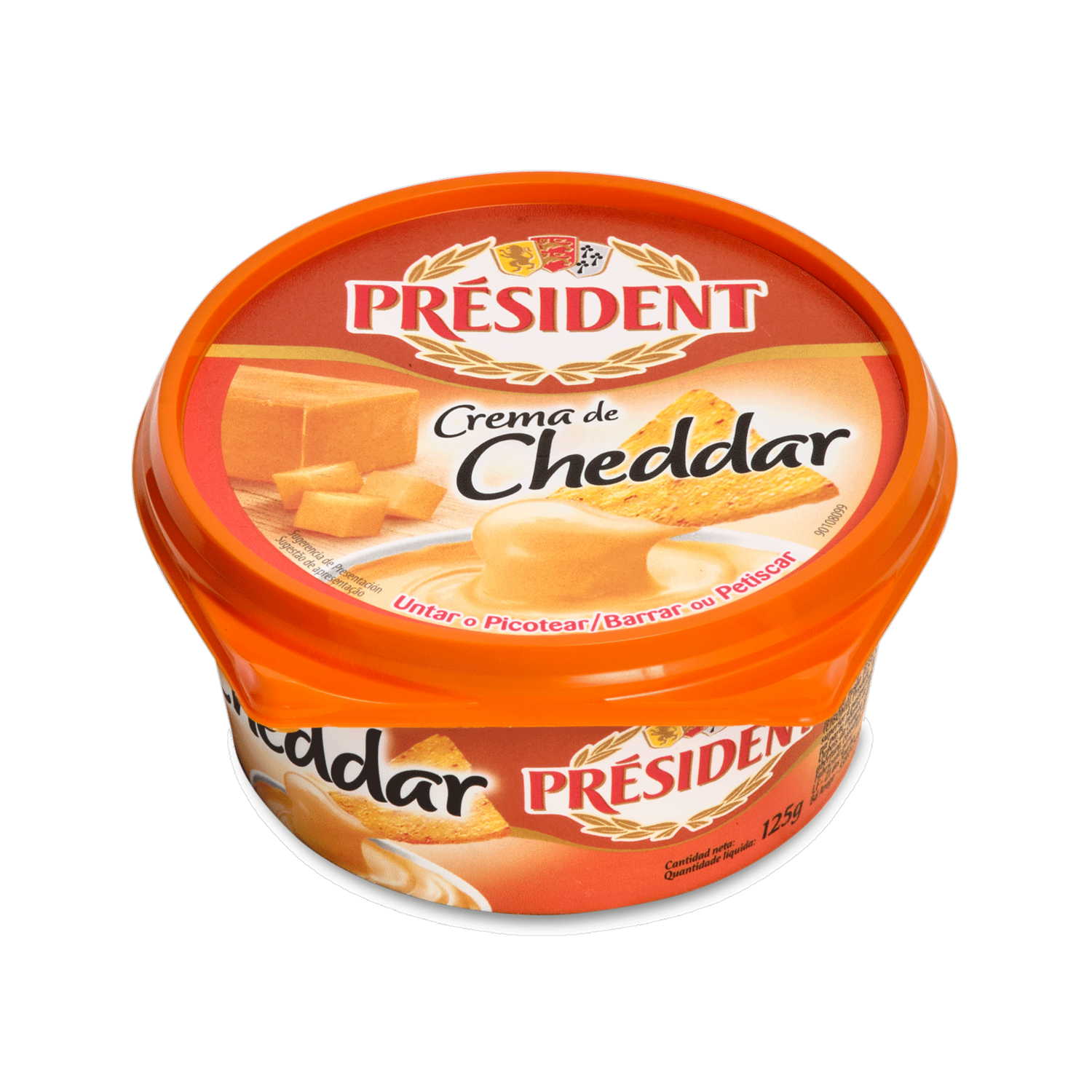 Queso Crema Cheddar PRÉSIDENT 125 G