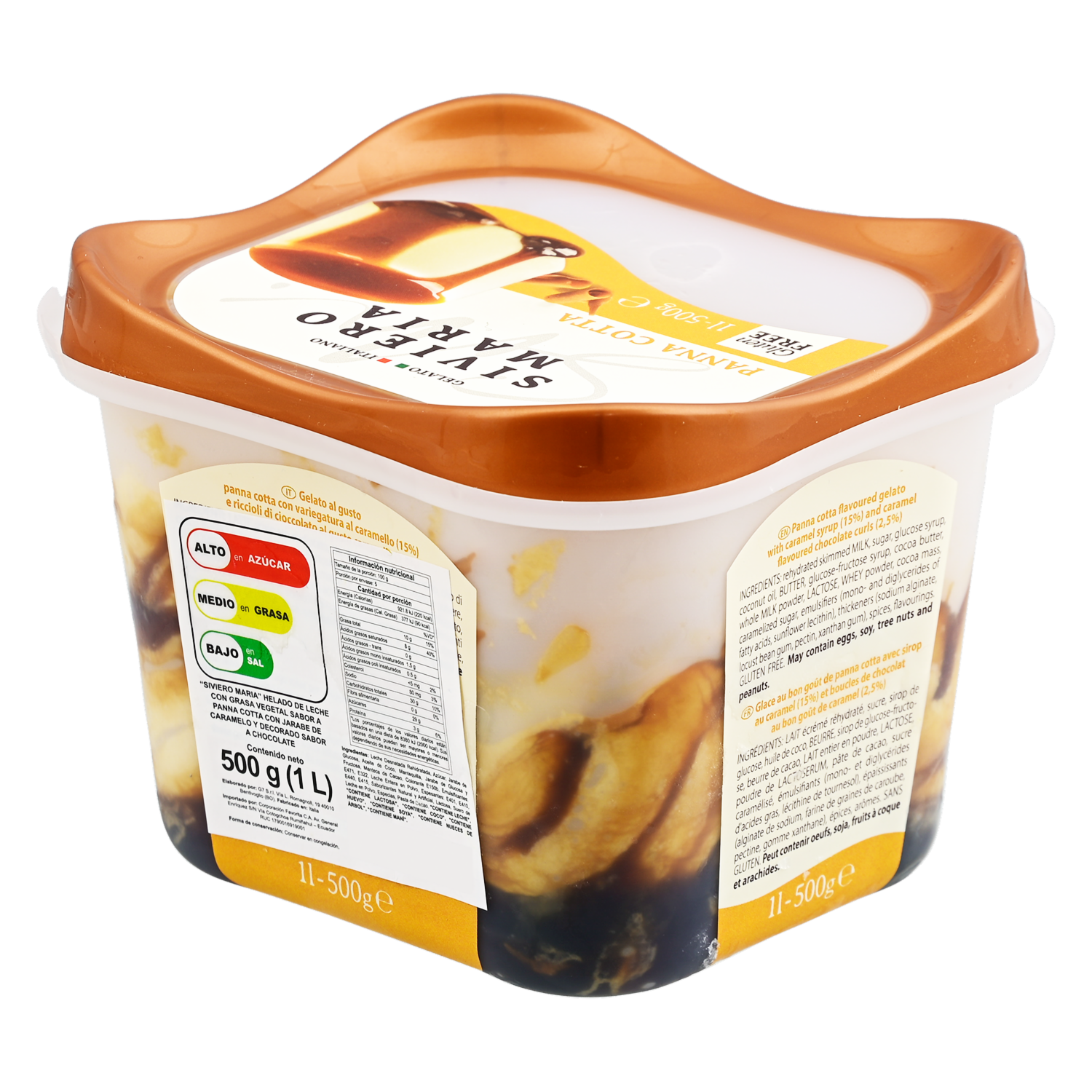 Helado Panna Cotta SIVIERO MARIA 1000 ML
