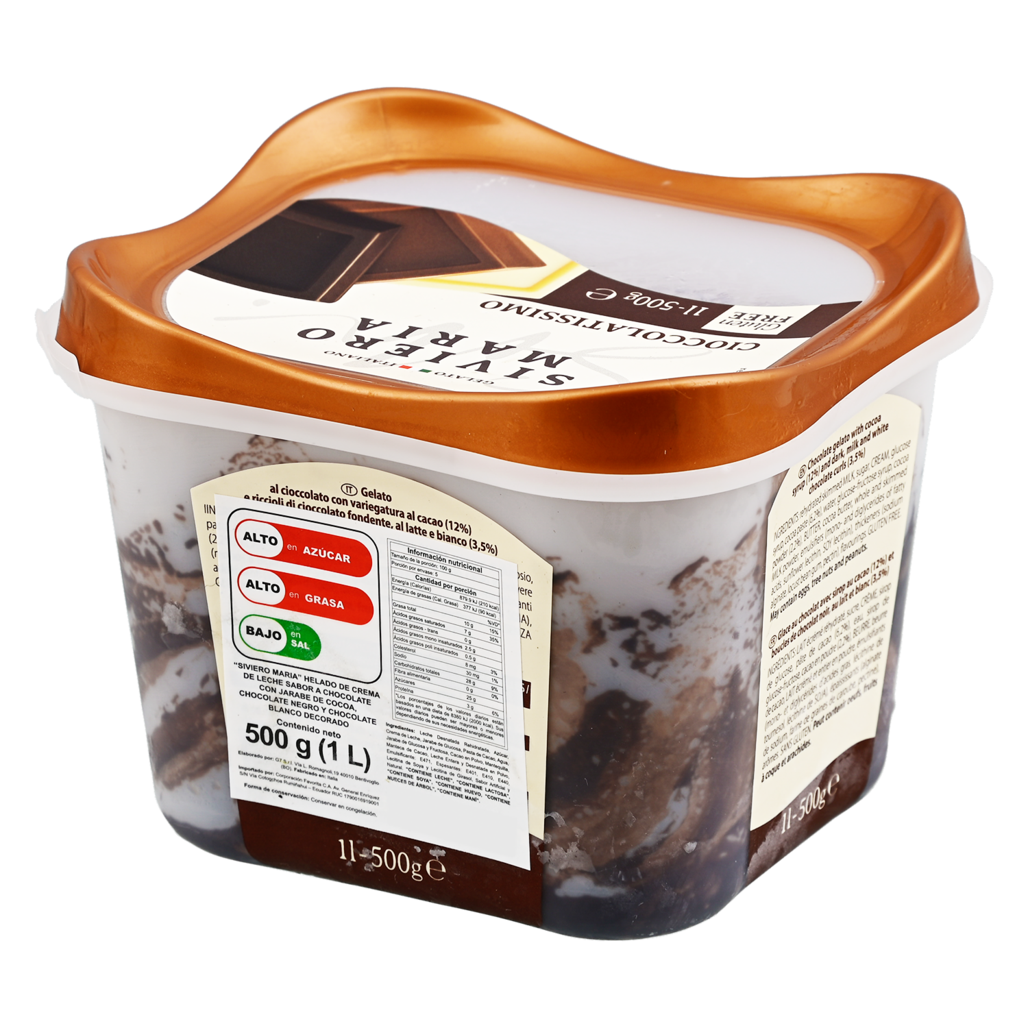 Helado De Chocolate SIVIERO MARIA 1000 ML