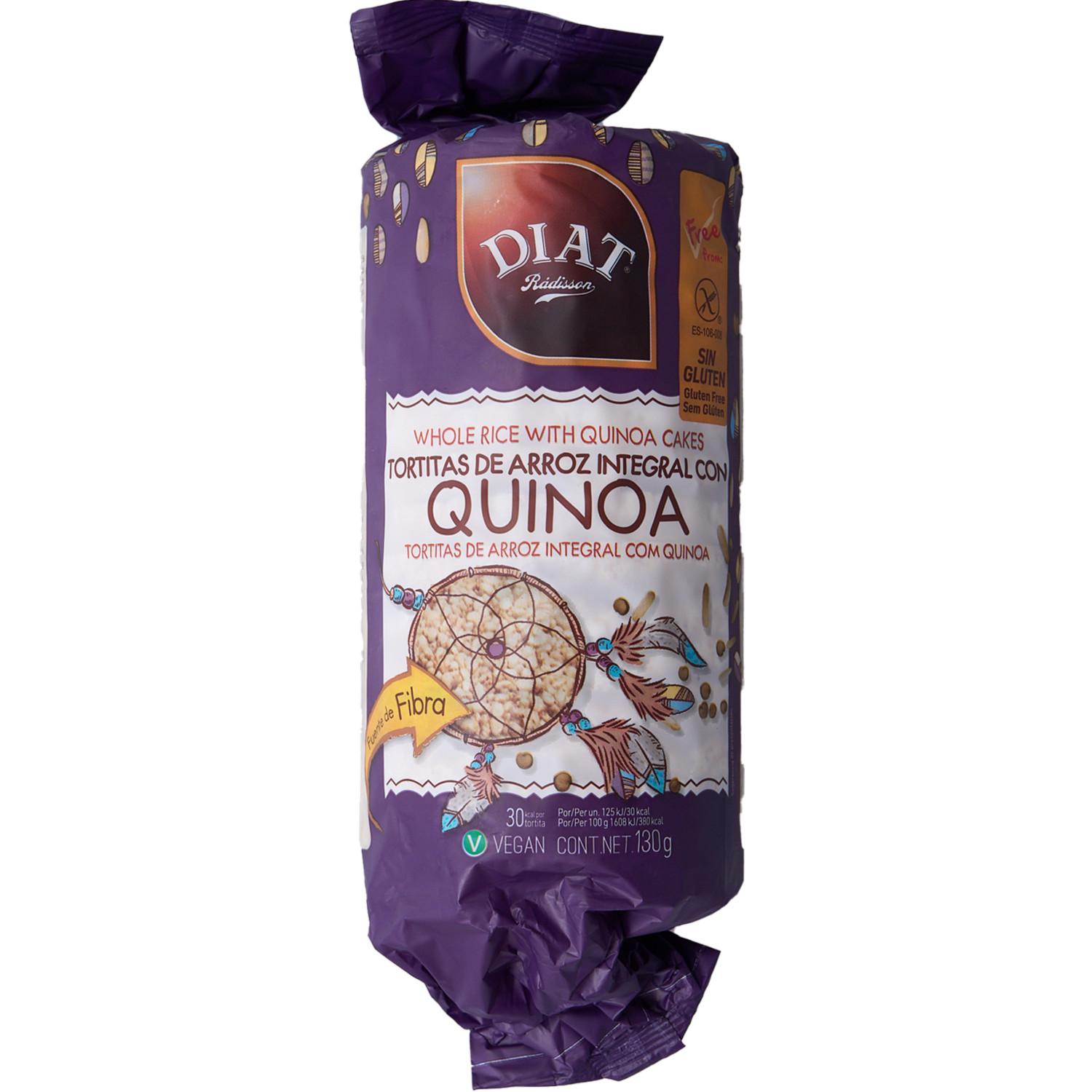 Tortas De Quinua Sin Gluten DIAT 130   G