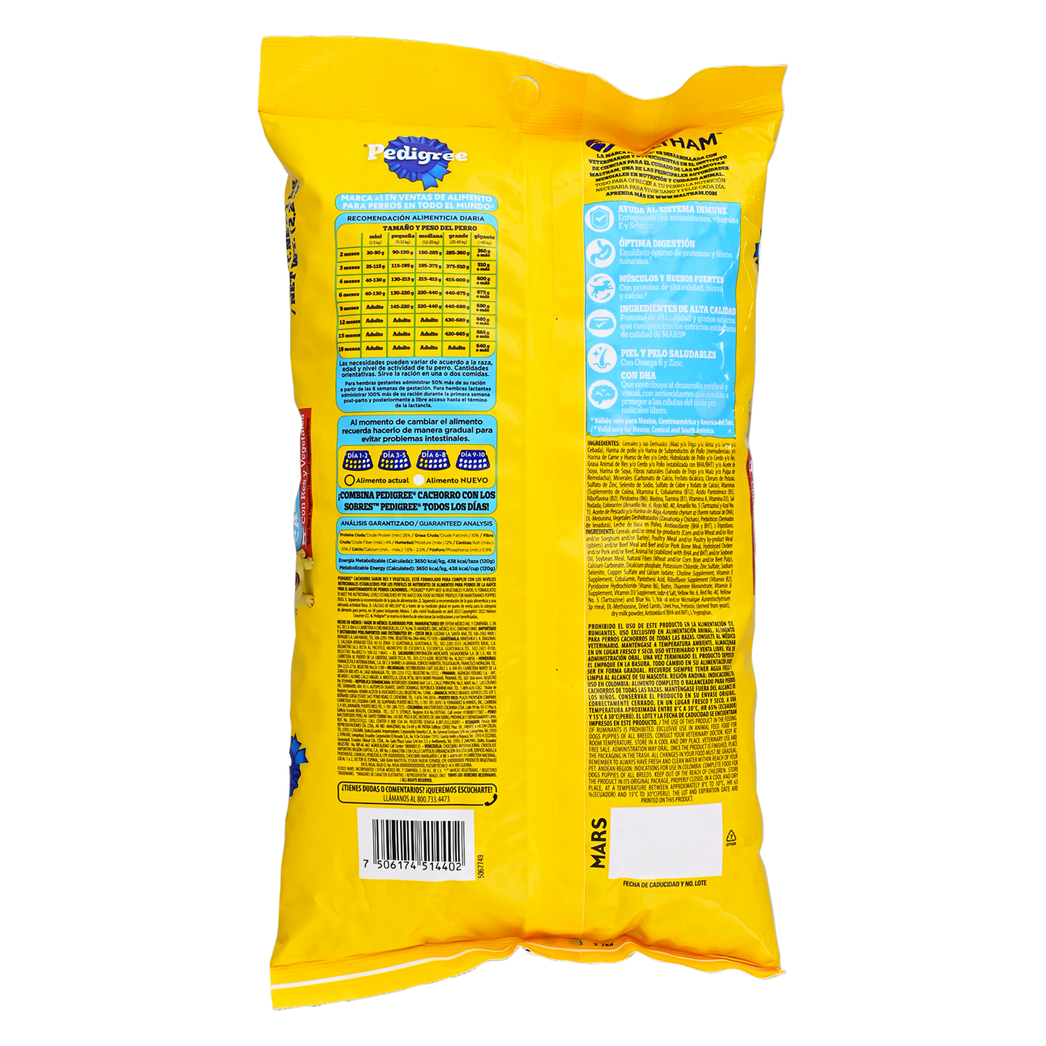 Alimento Para Perros Adultos PEDIGREE 1000 G