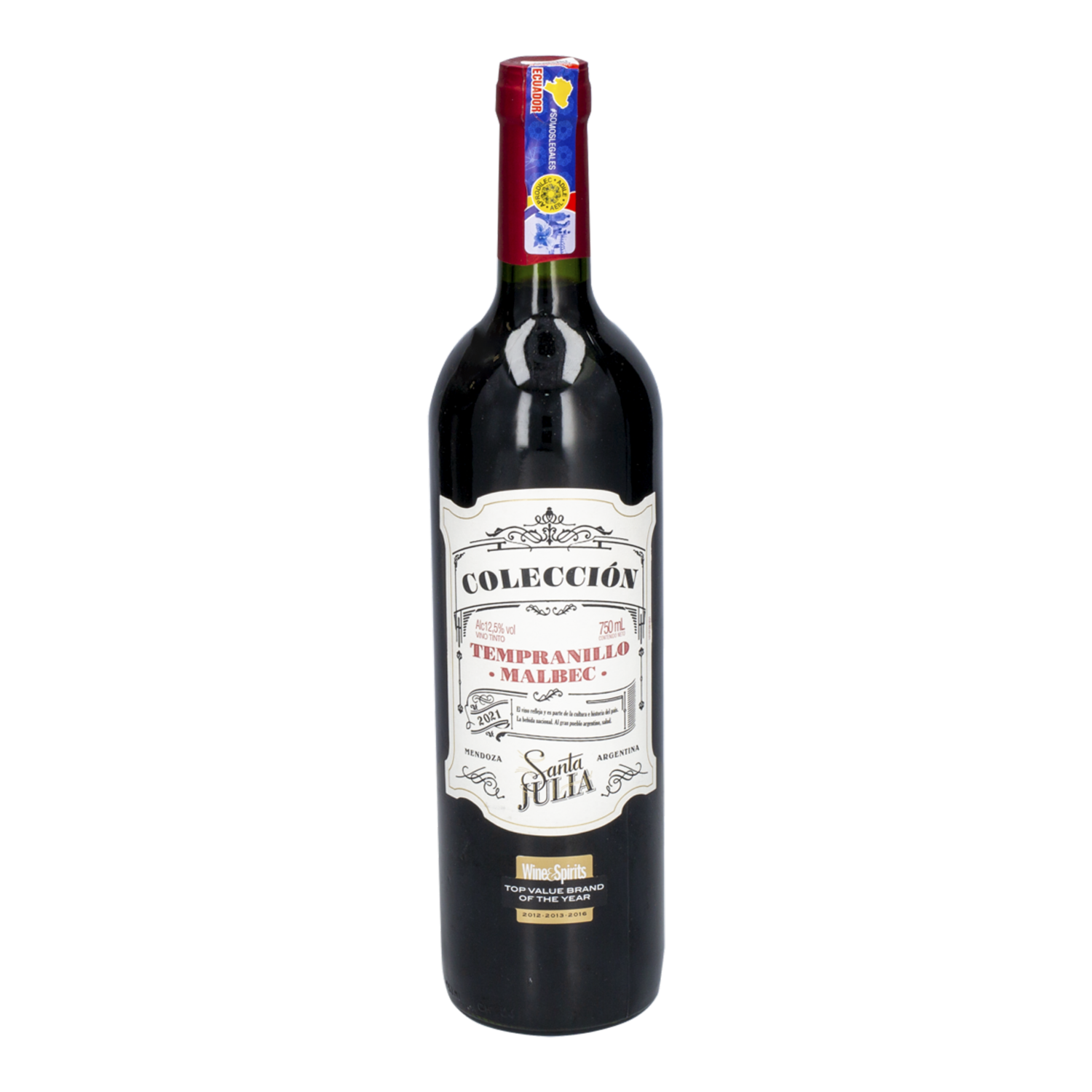 Vino Tinto Tempranillo Malbec SANTA JULIA 750 Ml
