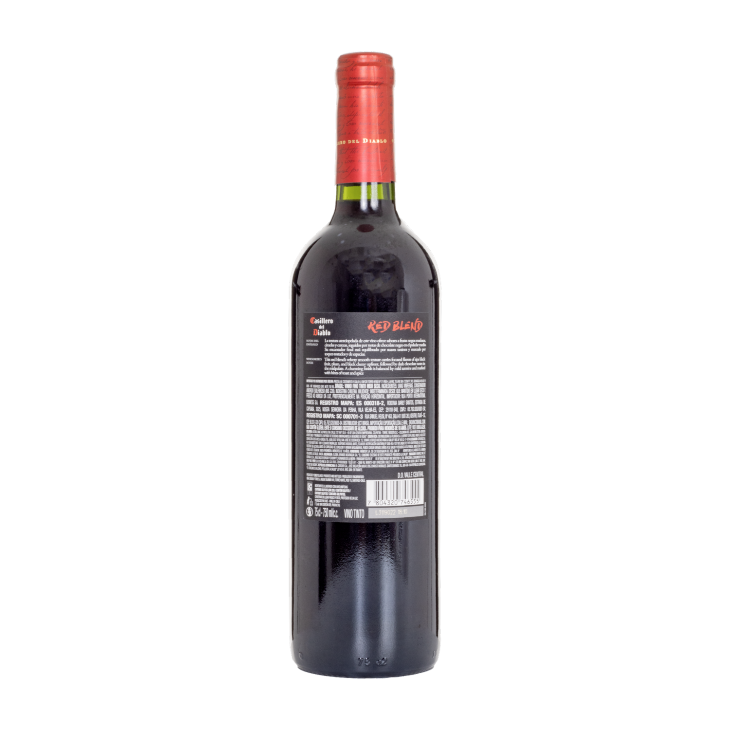 Vino Tinto Red Blend CASILLERO DEL DIABLO 750 ML