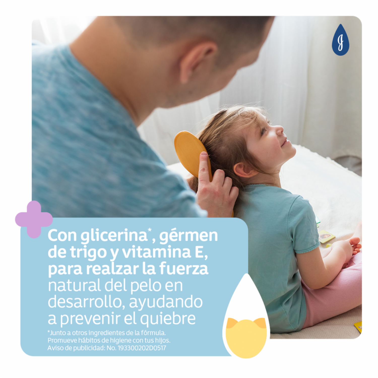 Spray De Peinar Fuerza Y Vitamina JOHNSON’S 200 Ml