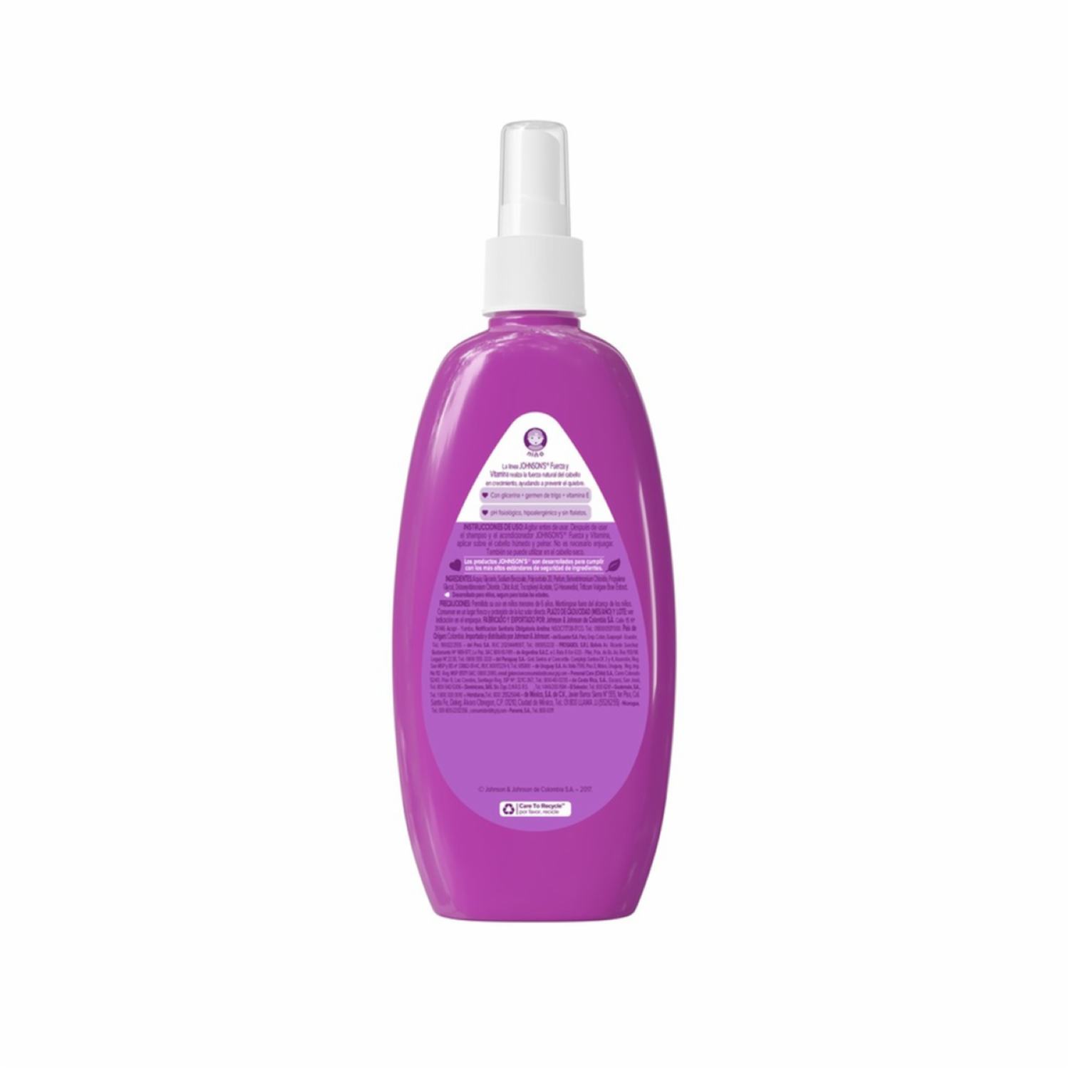Spray De Peinar Fuerza Y Vitamina JOHNSON’S 200 Ml