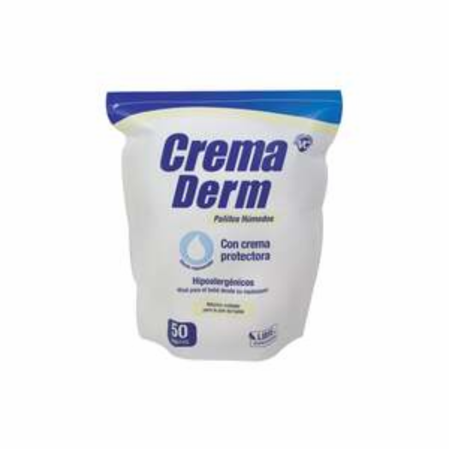 Pañitos Húmedos Con Crema Protectora CREMA DERM 1 X 50 Unidades