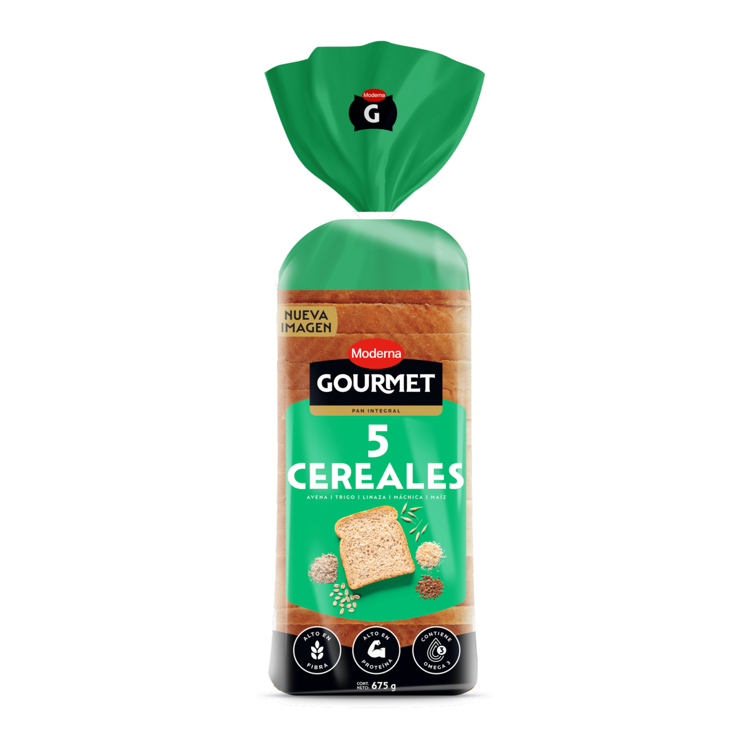 Pan Gourmet Cinco Cereales MODERNA Funda