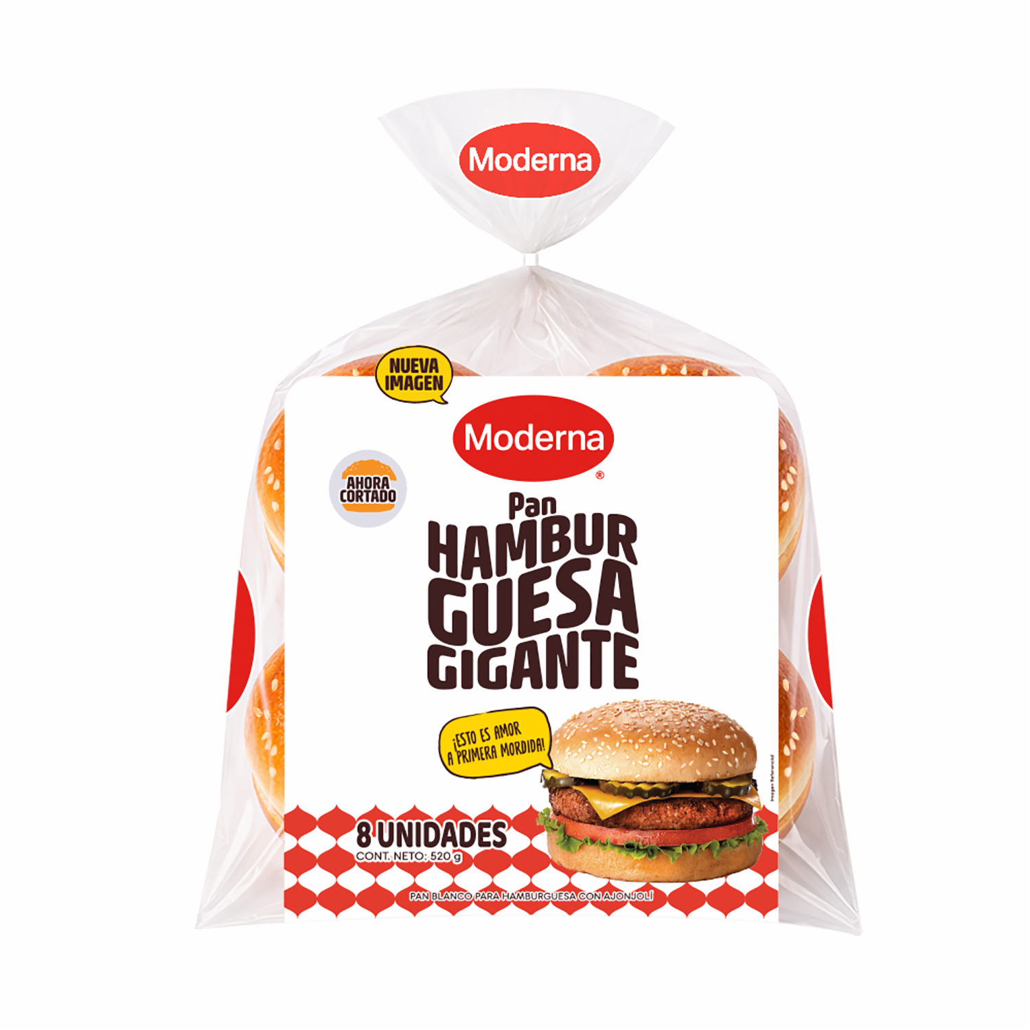 Pan Hamburguesa MODERNA 520 G