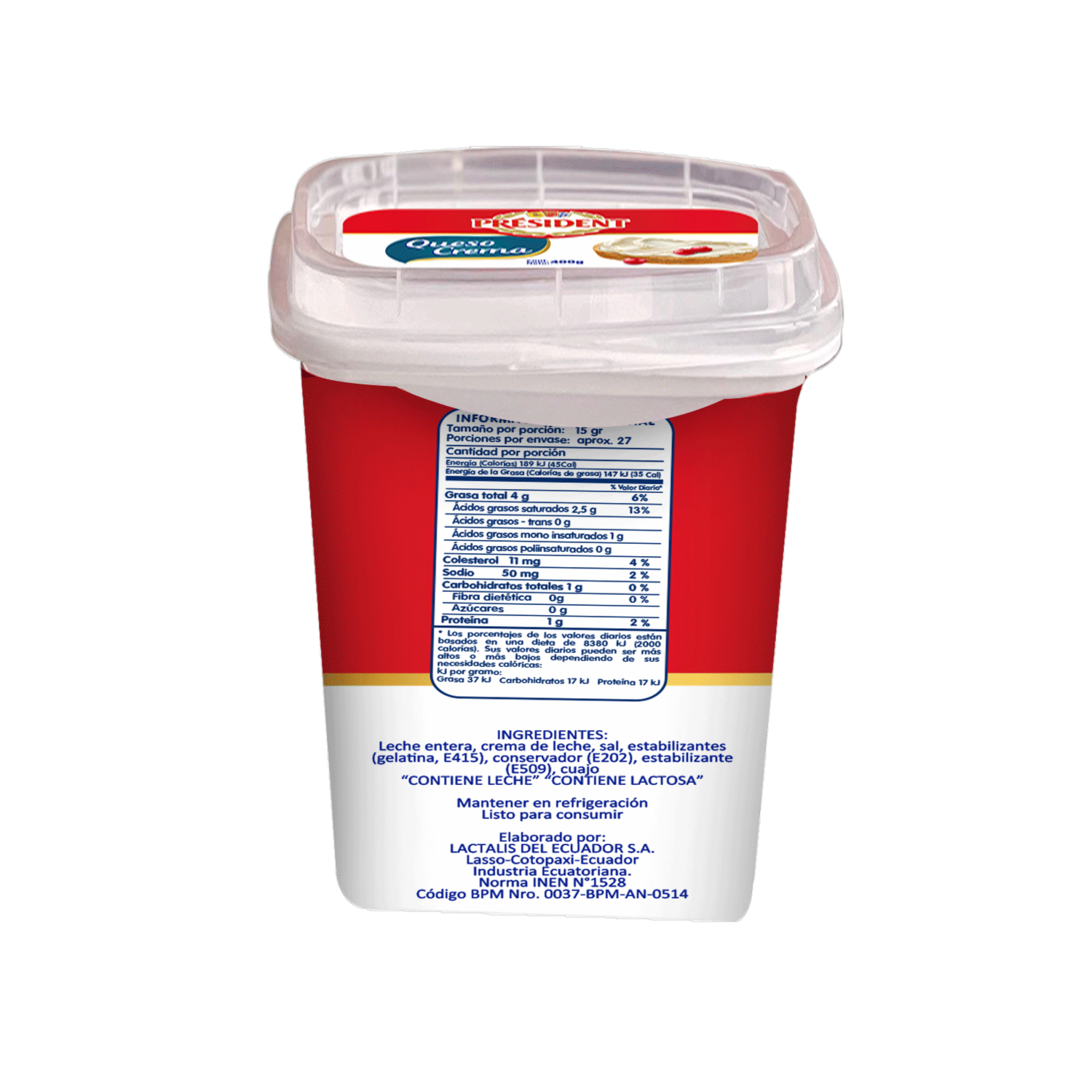 Queso Crema PRÉSIDENT 400 G