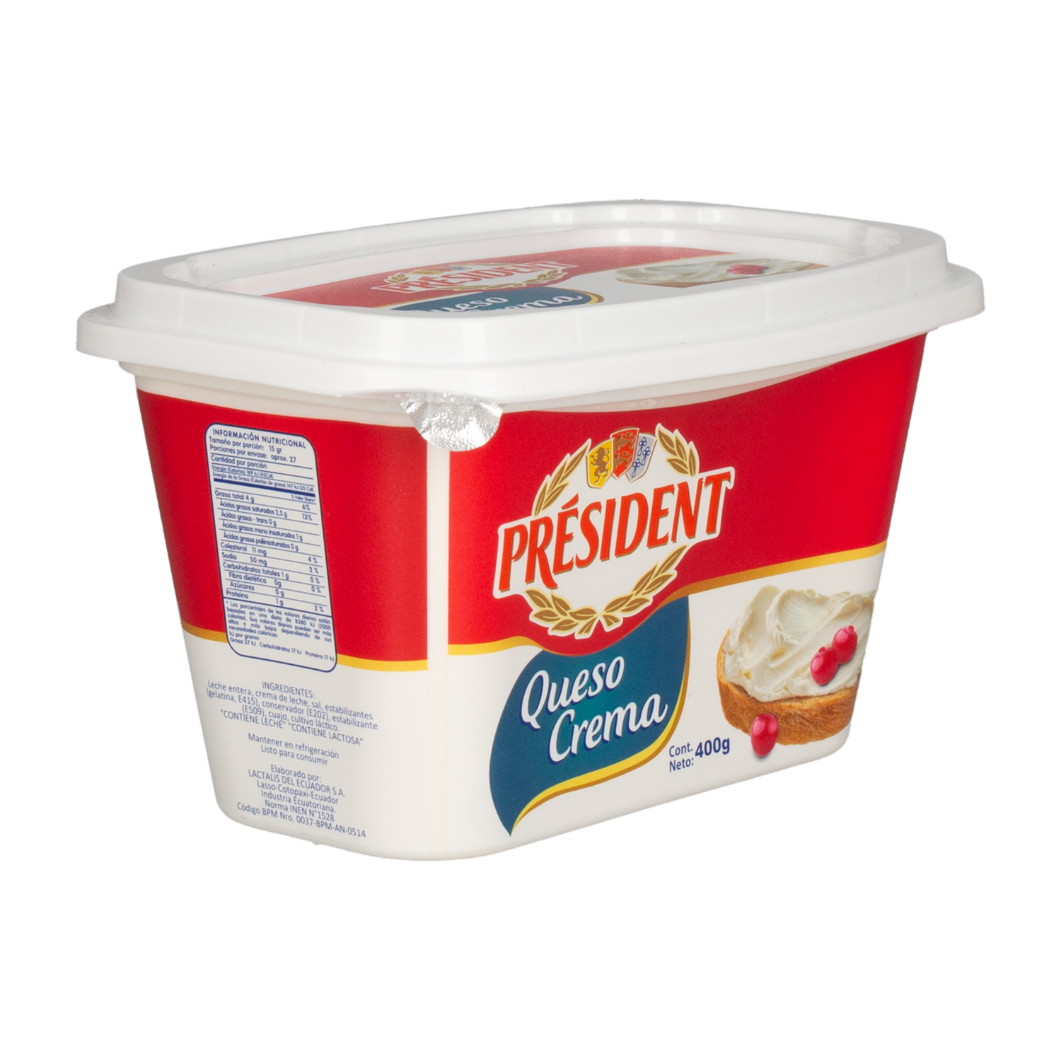 Queso Crema PRÉSIDENT 400 G