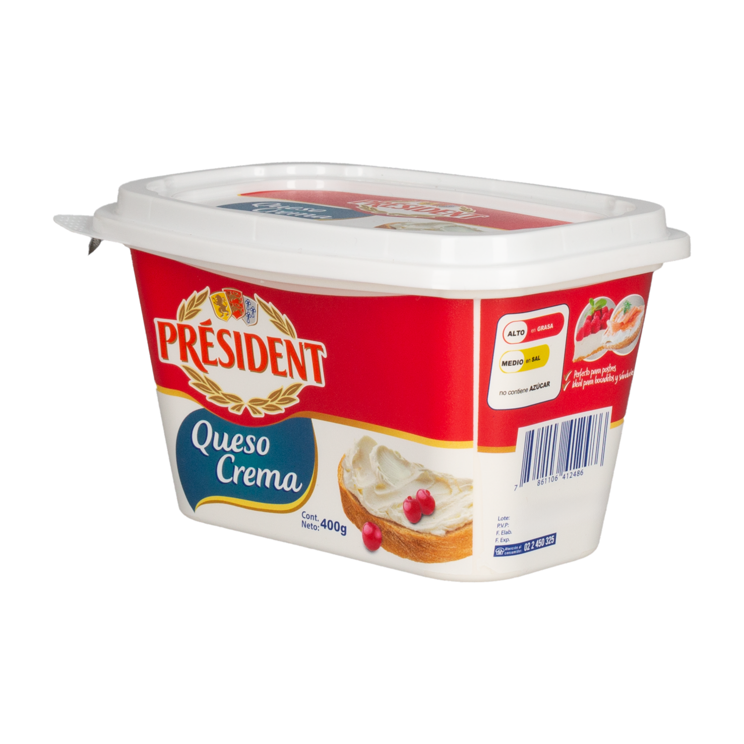 Queso Crema PRÉSIDENT 400 G