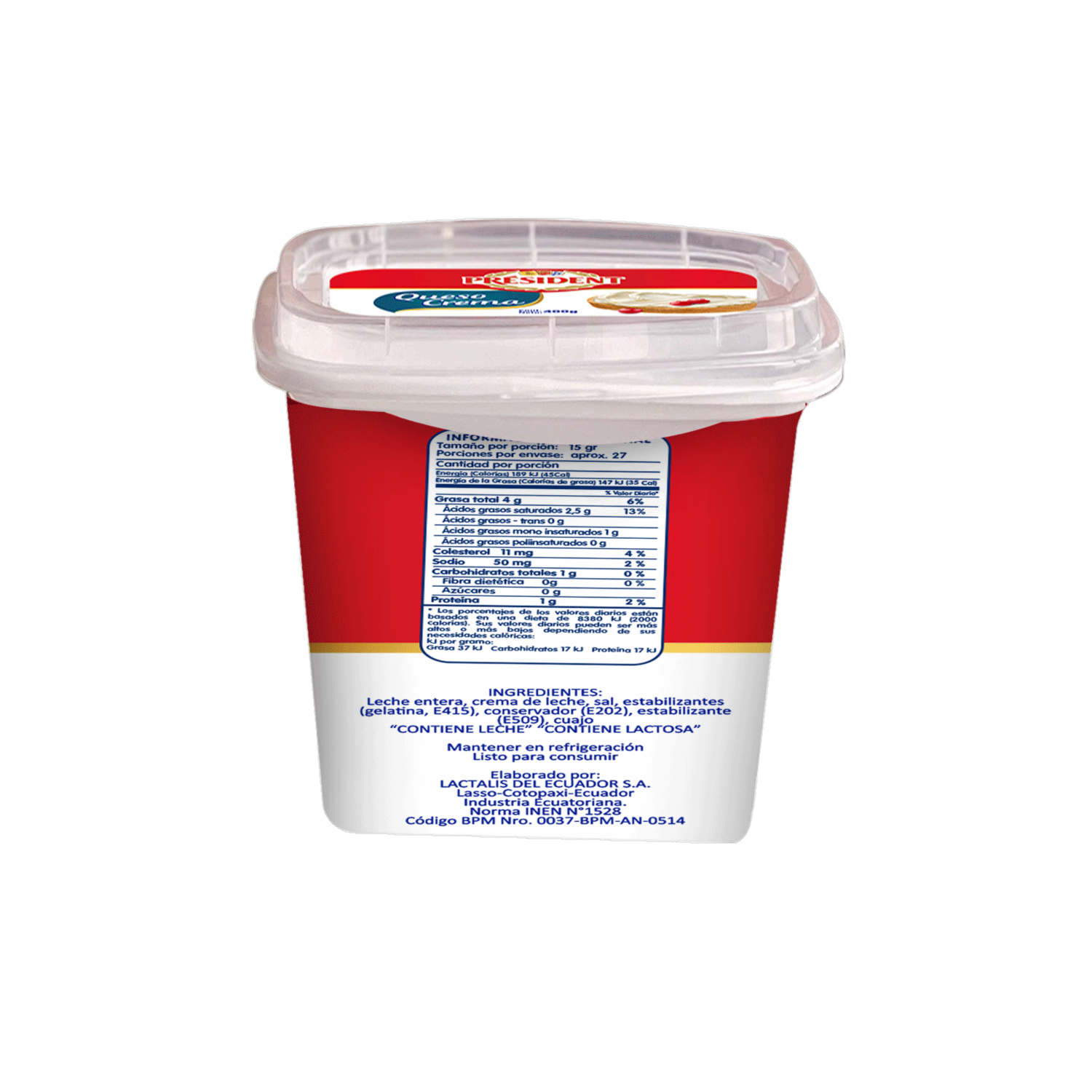 Queso Crema PRÉSIDENT 230 G