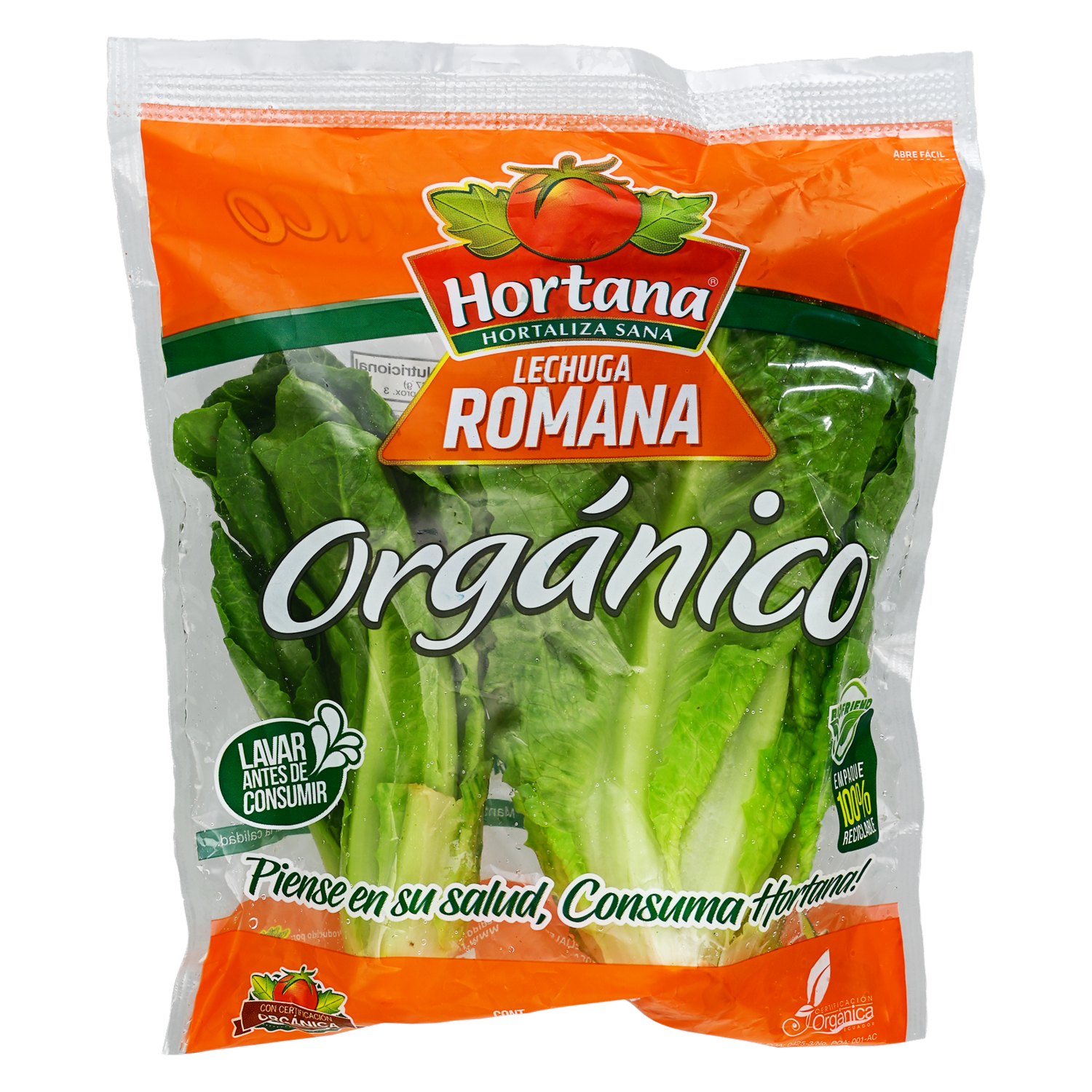 Lechuga Orgánica Romana HORTANA 200G