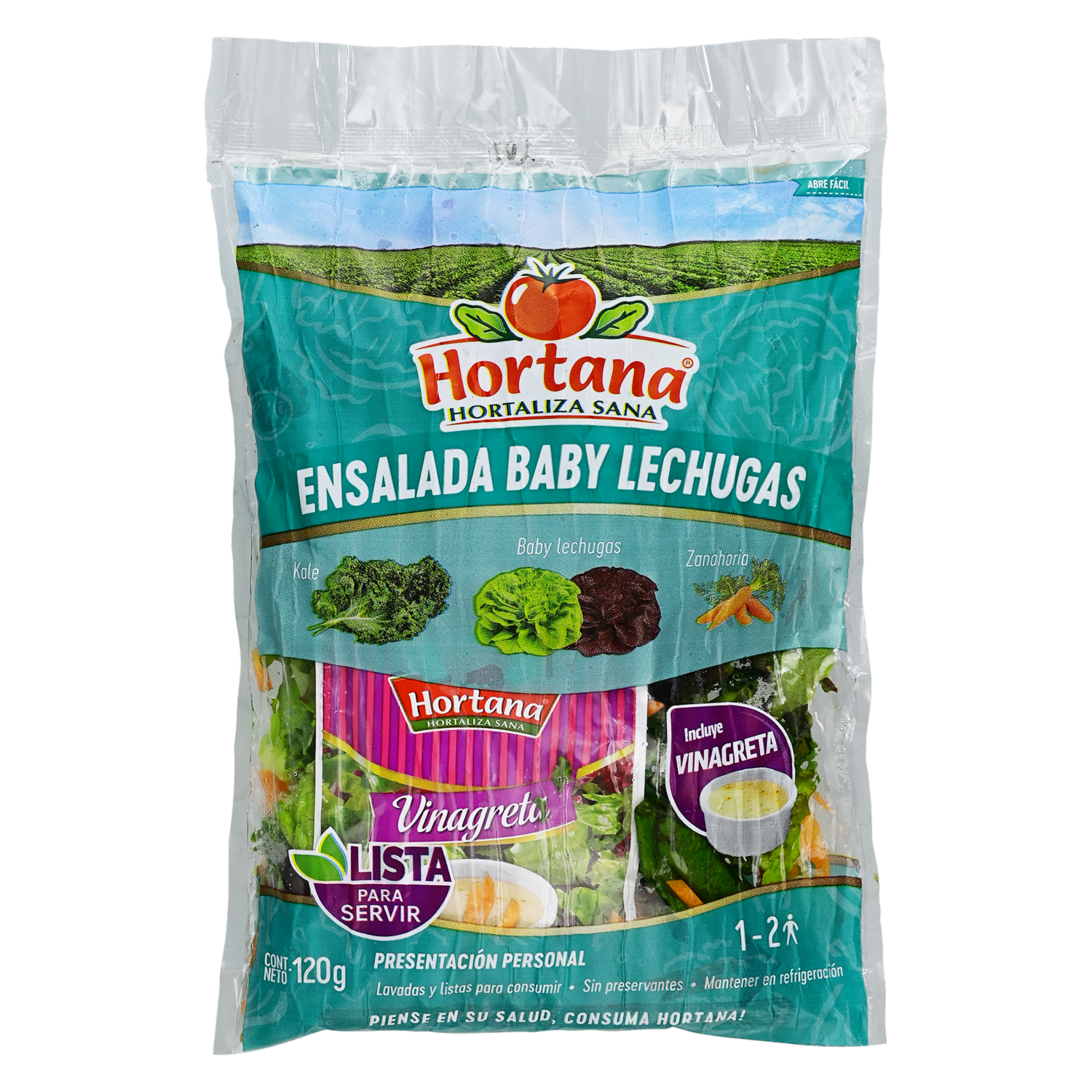 Ensalada Mix Baby Lechugas HORTANA 120 G