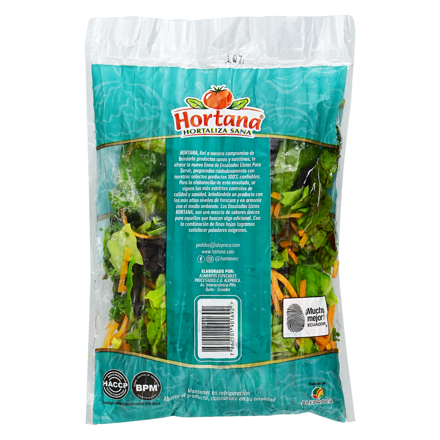 Ensalada Mix Baby Lechugas HORTANA 120 G