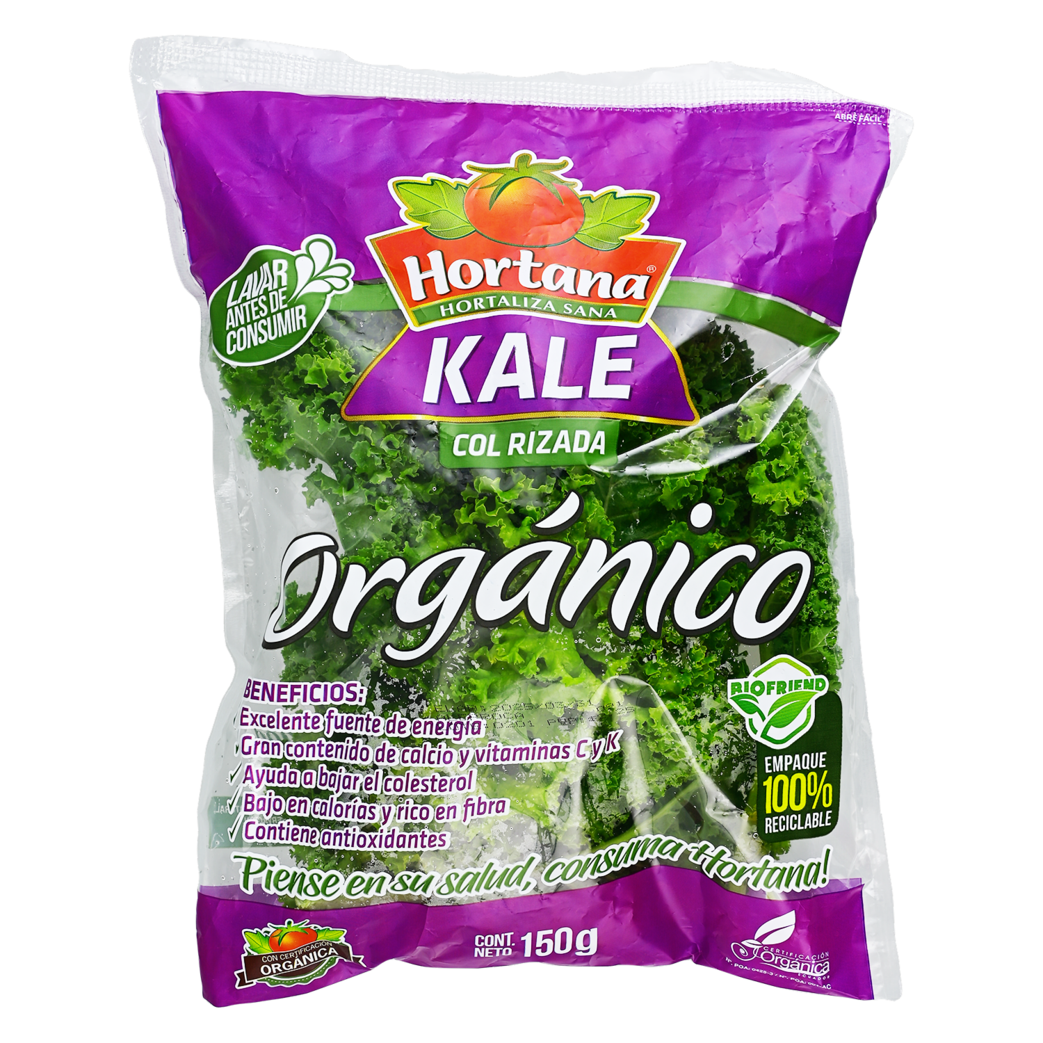 Kale Orgánico HORTANA 150 G