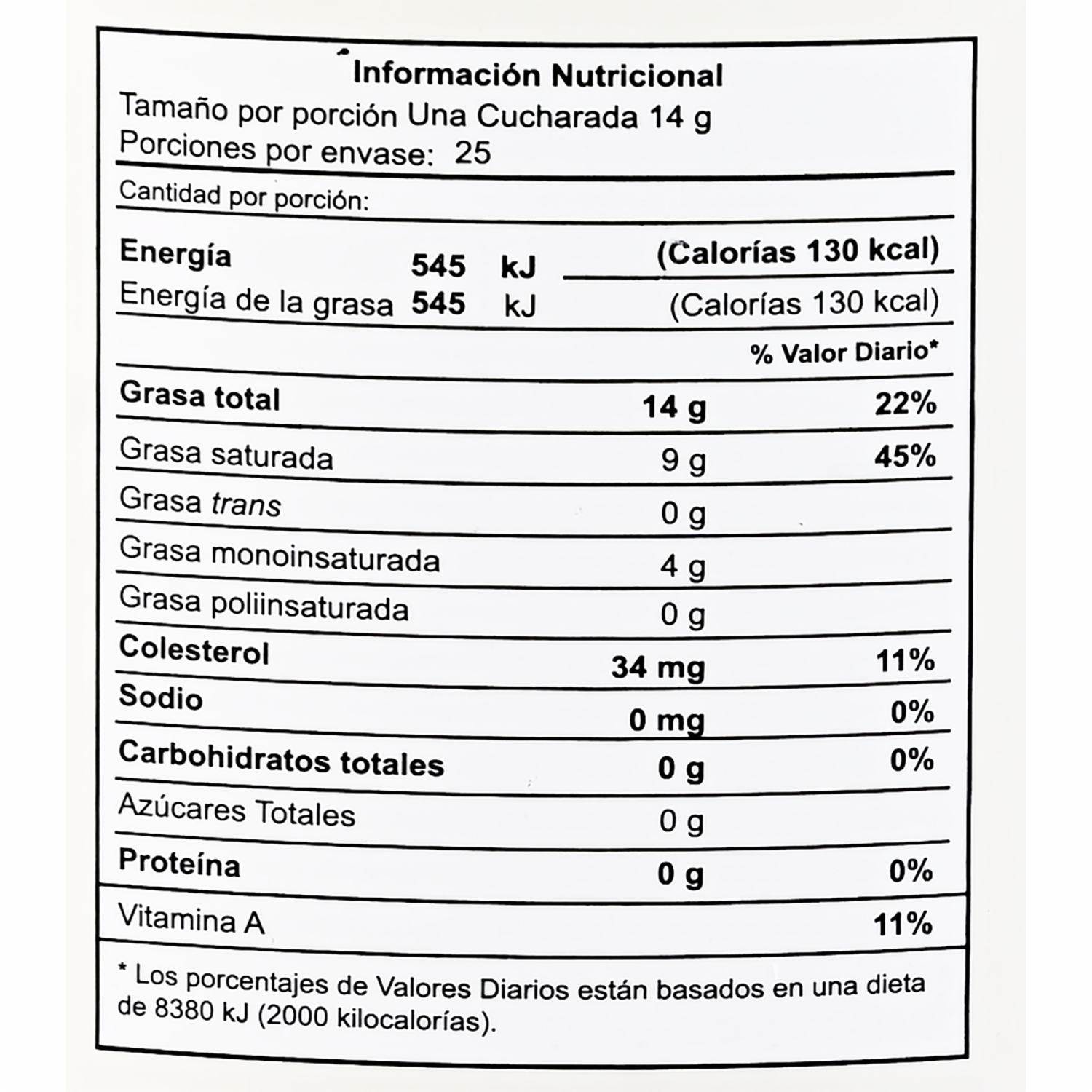 Mantequilla Ghee Sin Sal Clarificada KAARÙ 350 G