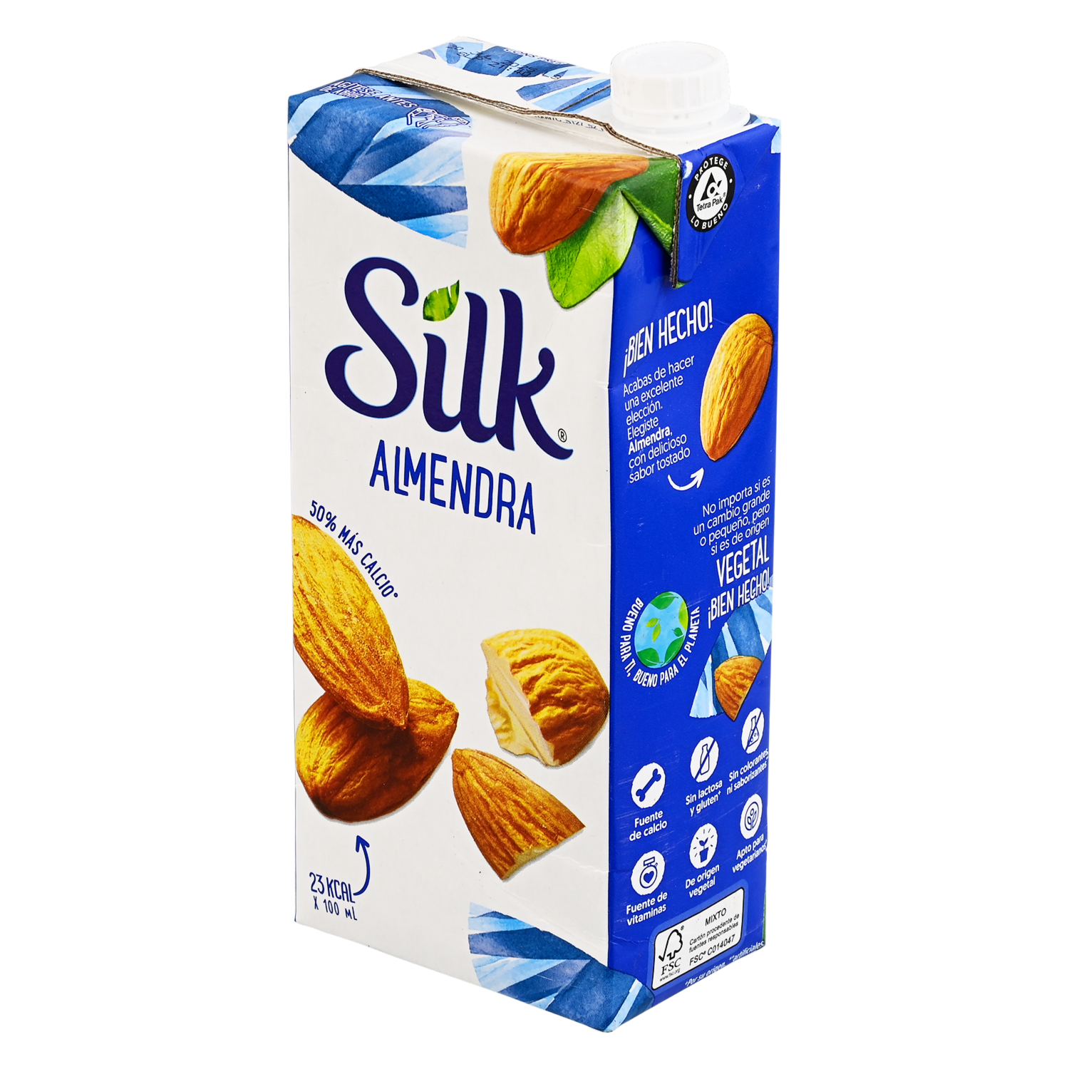 Bebida De Almendras Mas Calcio SILK 946 Ml