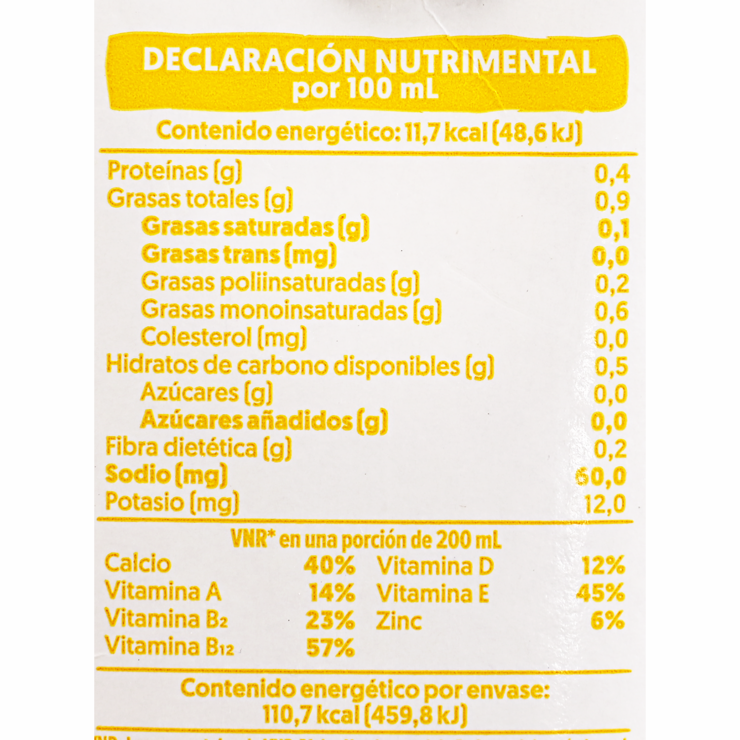 Bebida De Almendras De  Vainilla Sin Azúcar Sl Sa SILK 946 Ml