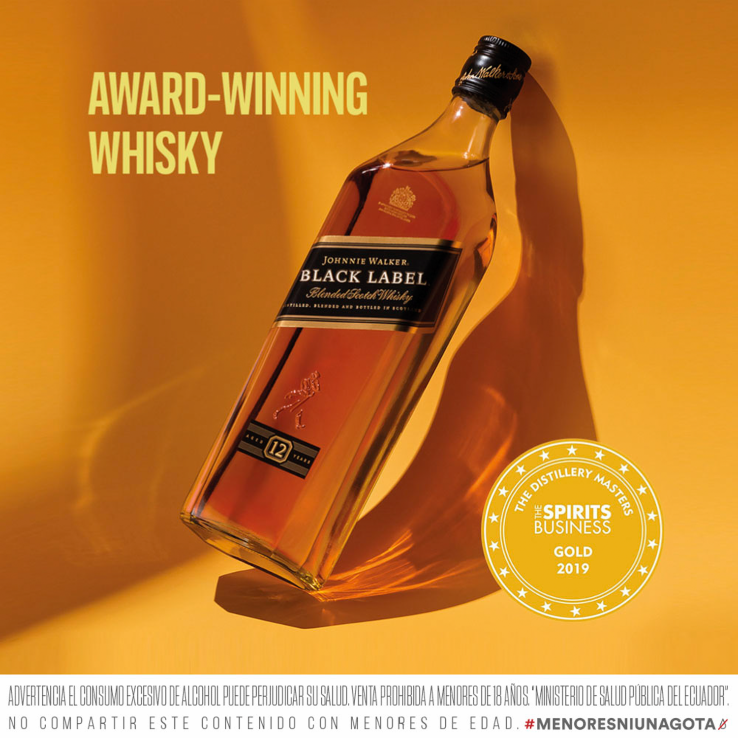 Whisky Negro JOHNNIE WALKER 750 Ml