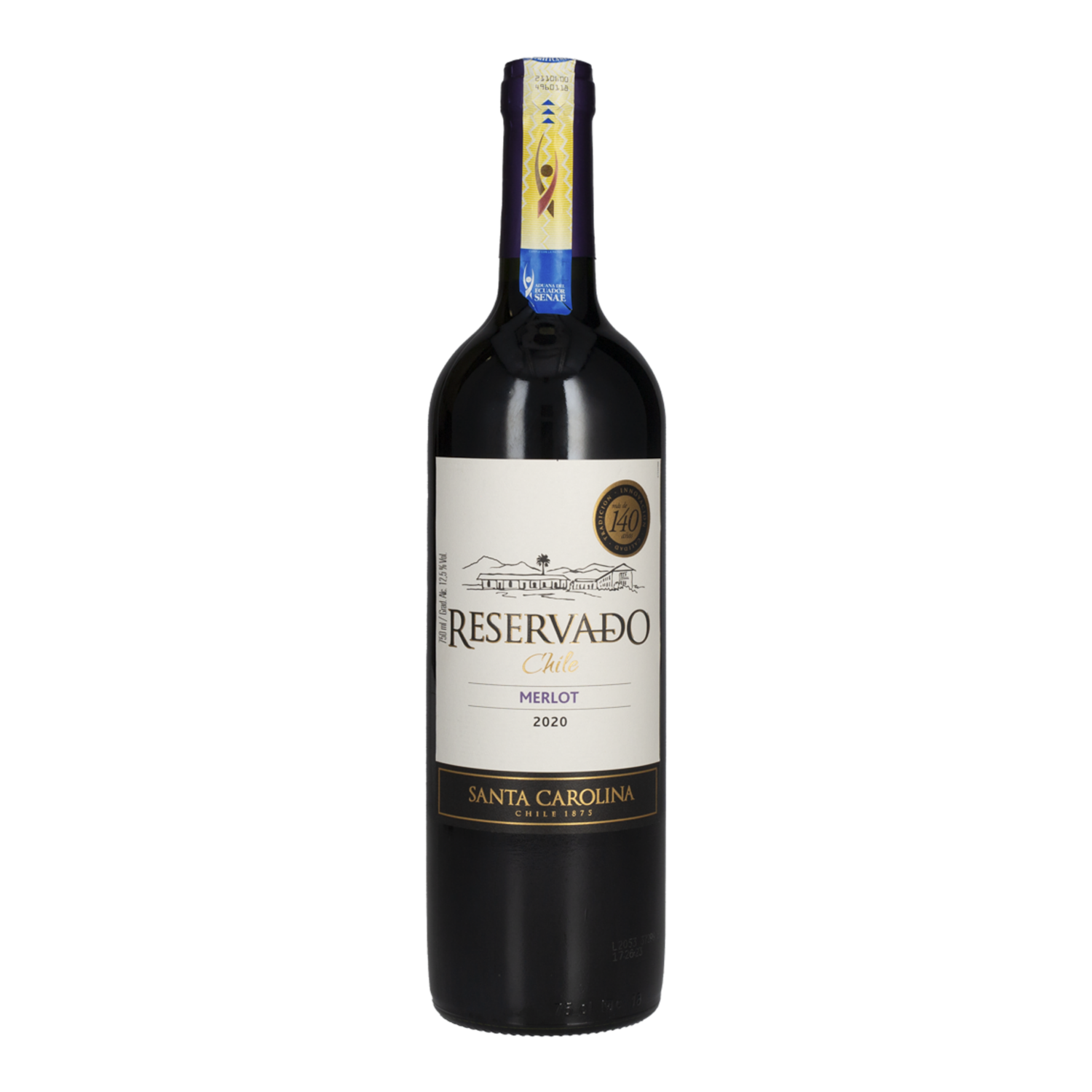 Vino Tinto Reservado Merlot SANTA CAROLINA 750 Ml