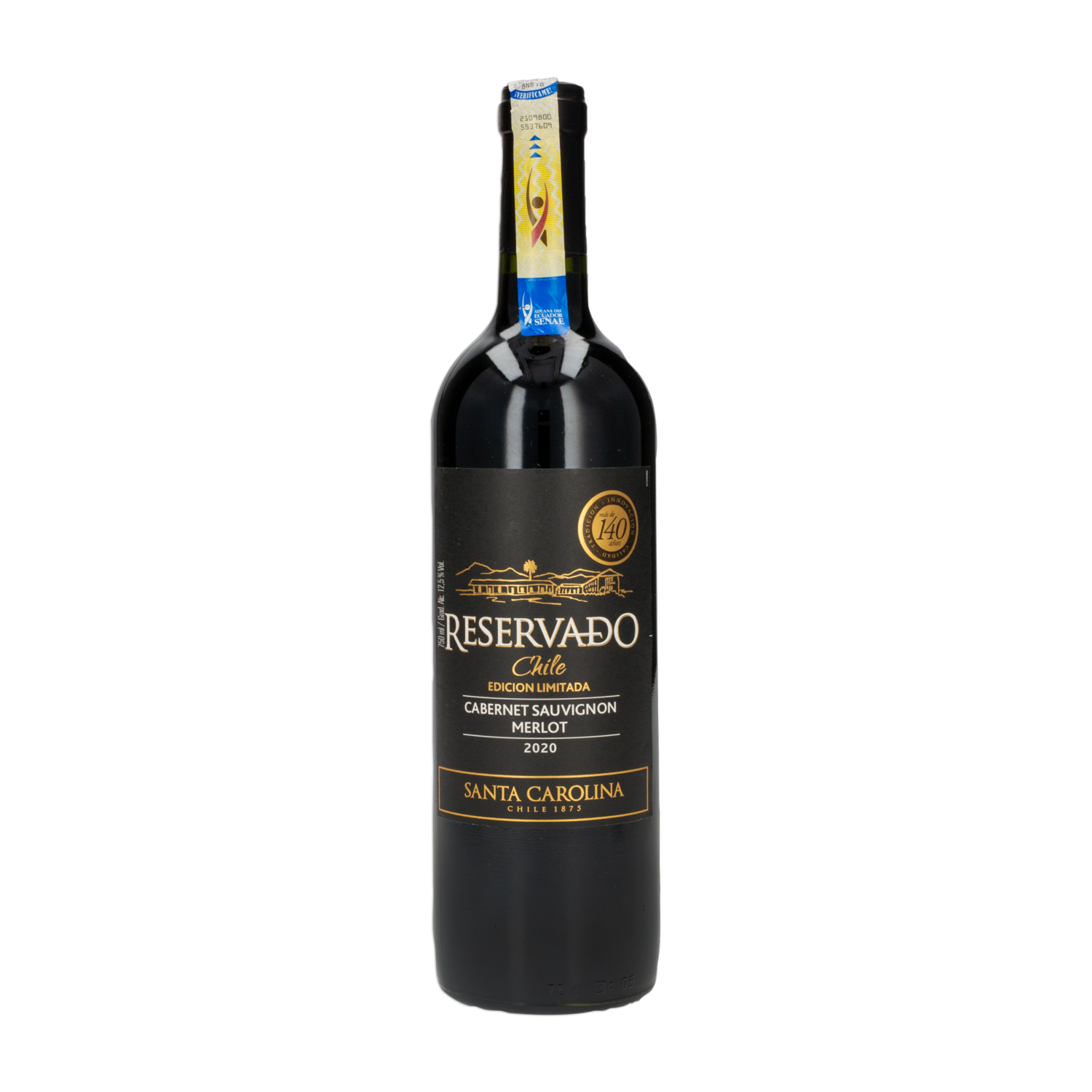 Vino Tinto Reservado Cabernet Sauvignon Merlot SANTA CAROLINA 750 ML