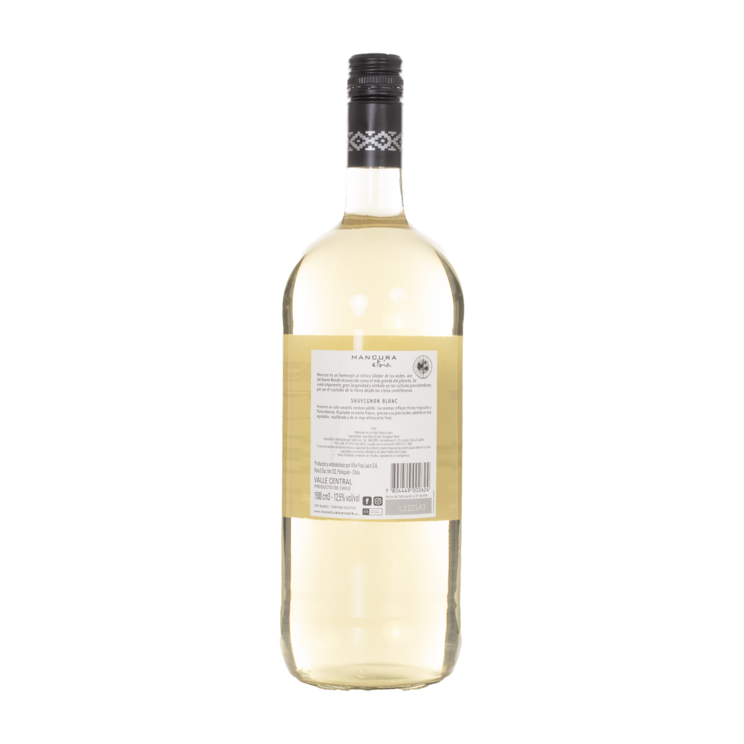 Vino Blanco Sauvignon MANCURA 1500 Ml