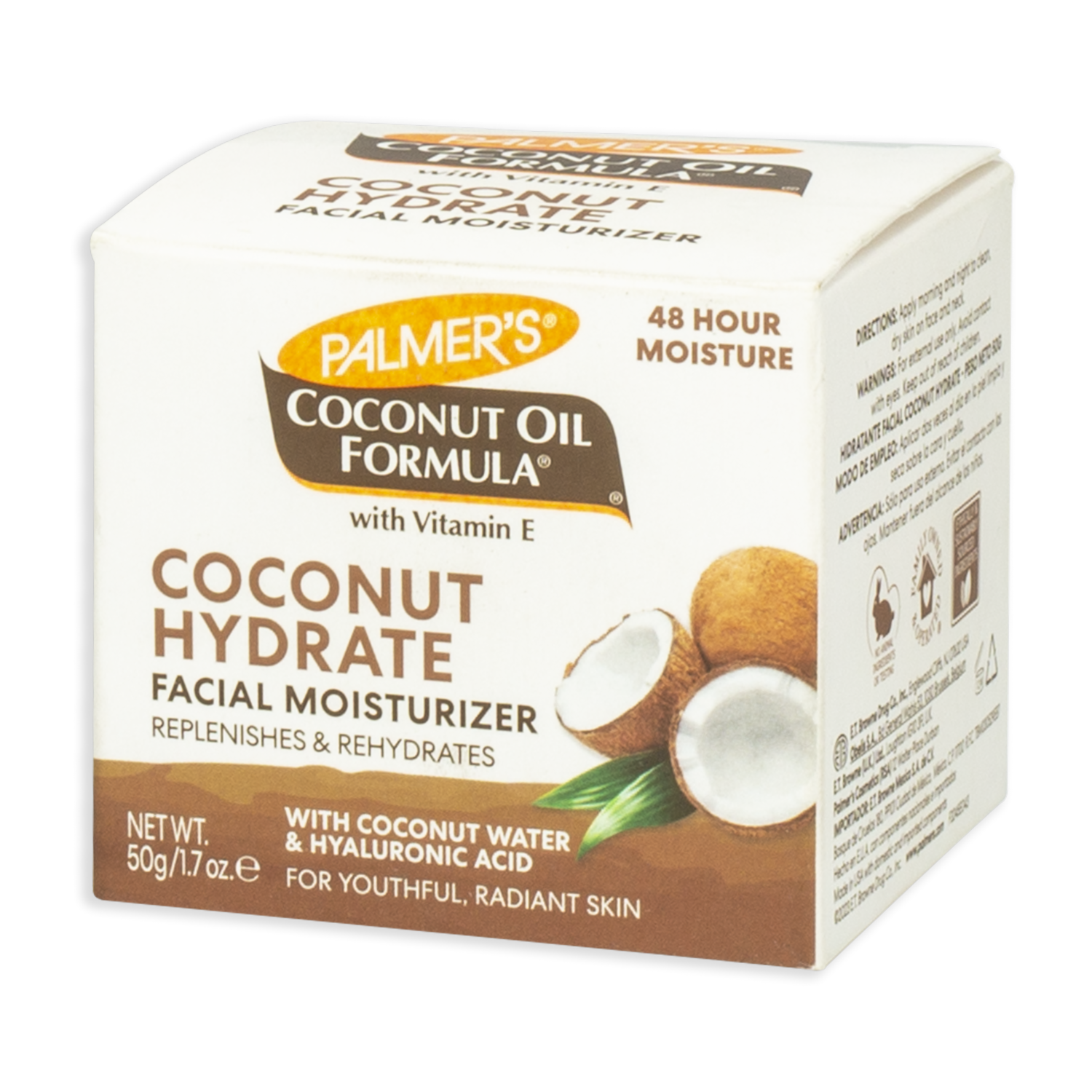 Crema Facial Hidratante Con Agua De Coco Y Vitamina E PALMER’S 50 G