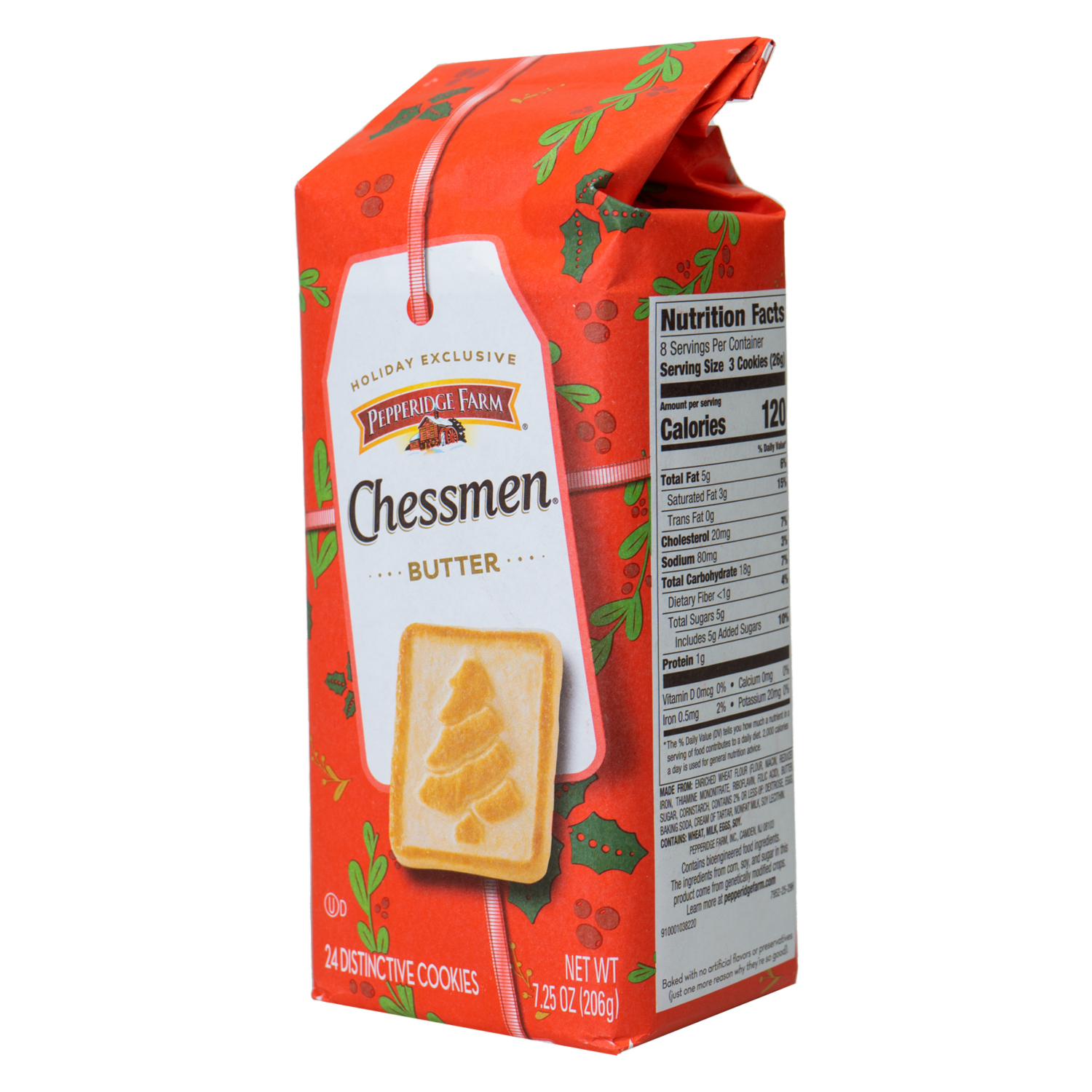 Galletas Dulces Mantequilla Diseño Ajedrez MILANO 206 G