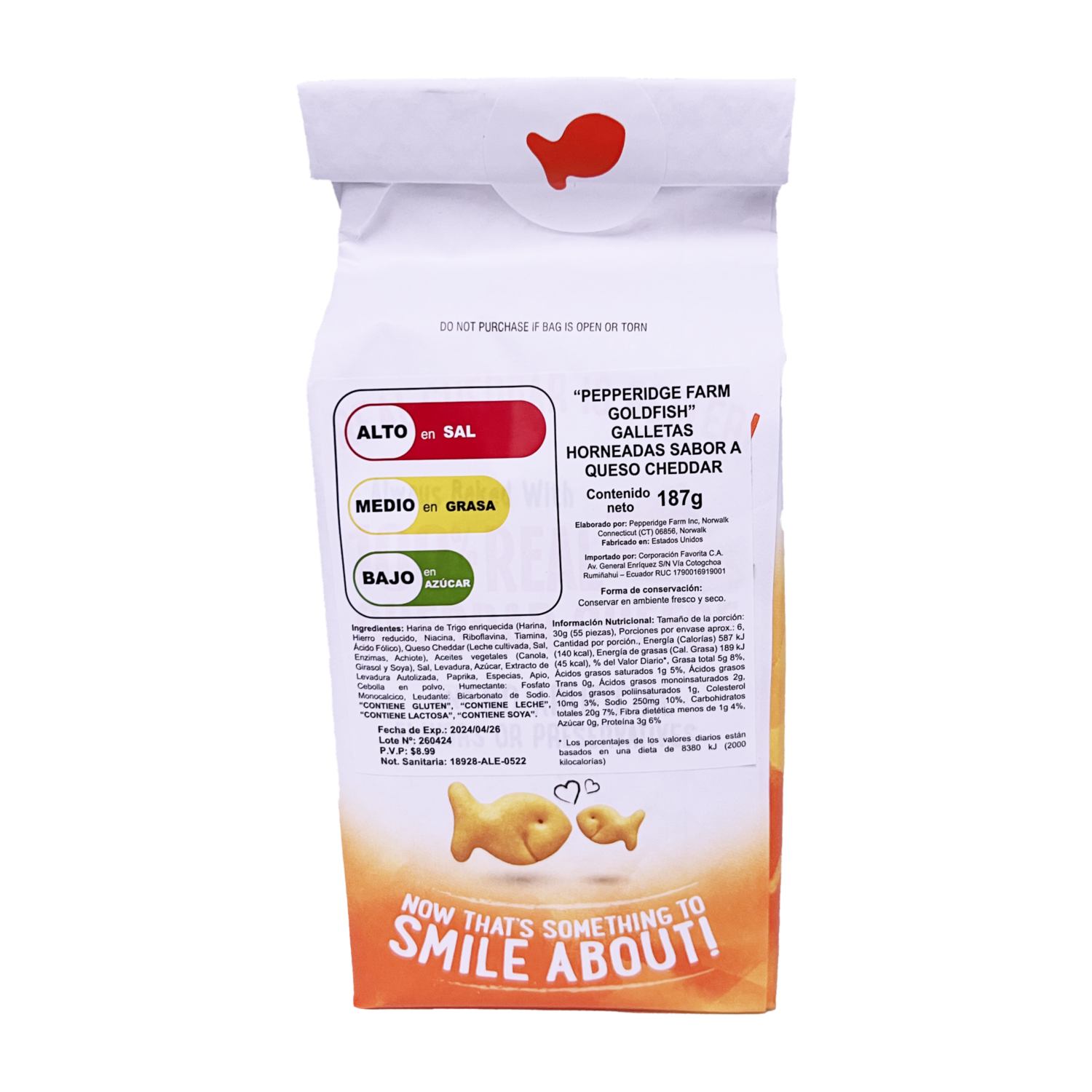 Galletas De Sal Sabor Queso Cheddar GOLD FISH Funda