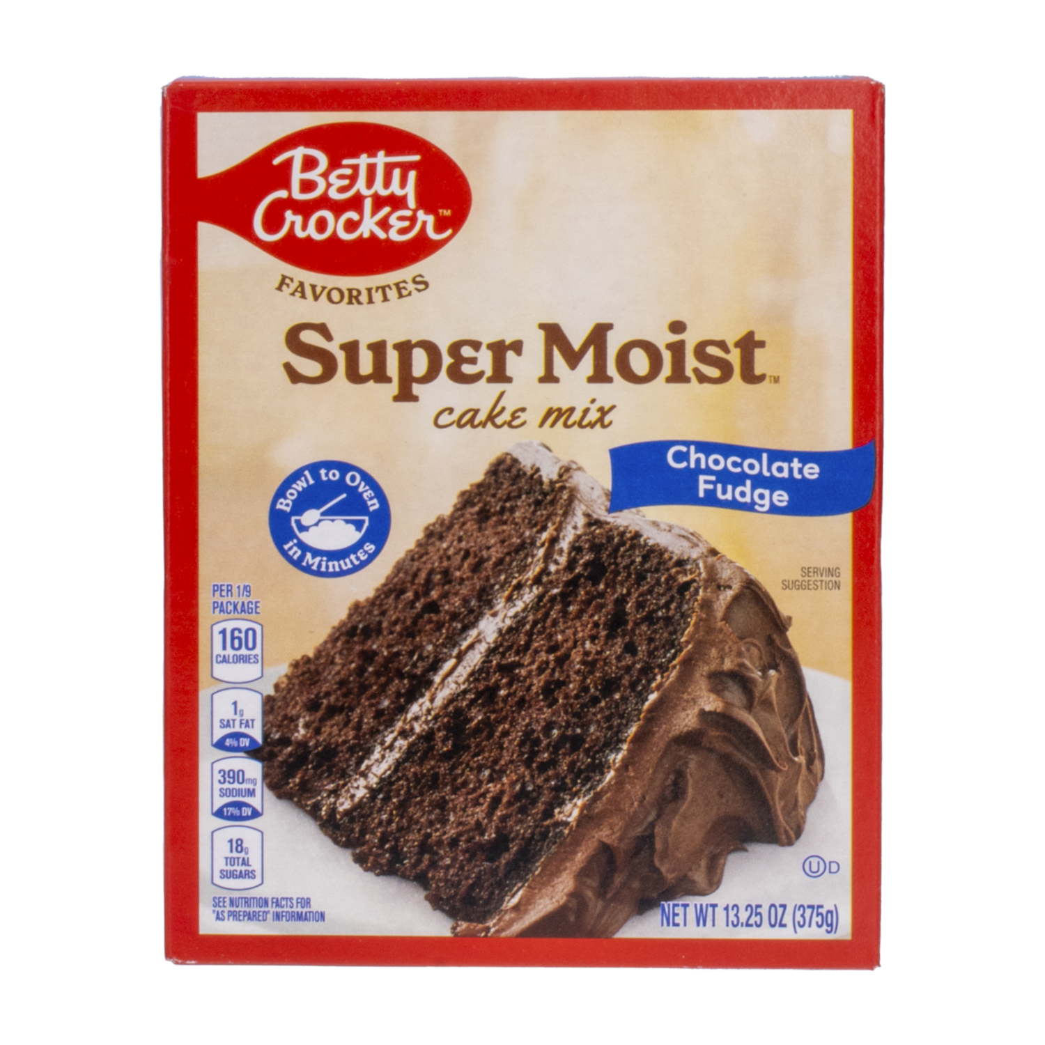 Premezcla Para Pastel Con Chocolate Humedo BETTY CROCKER 375 G
