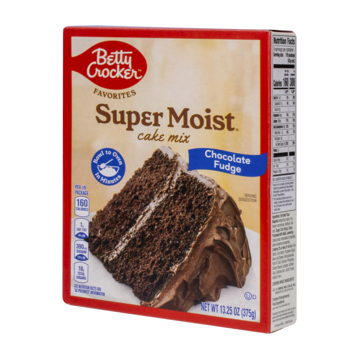 Premezcla Para Pastel Con Chocolate Humedo BETTY CROCKER 375 G