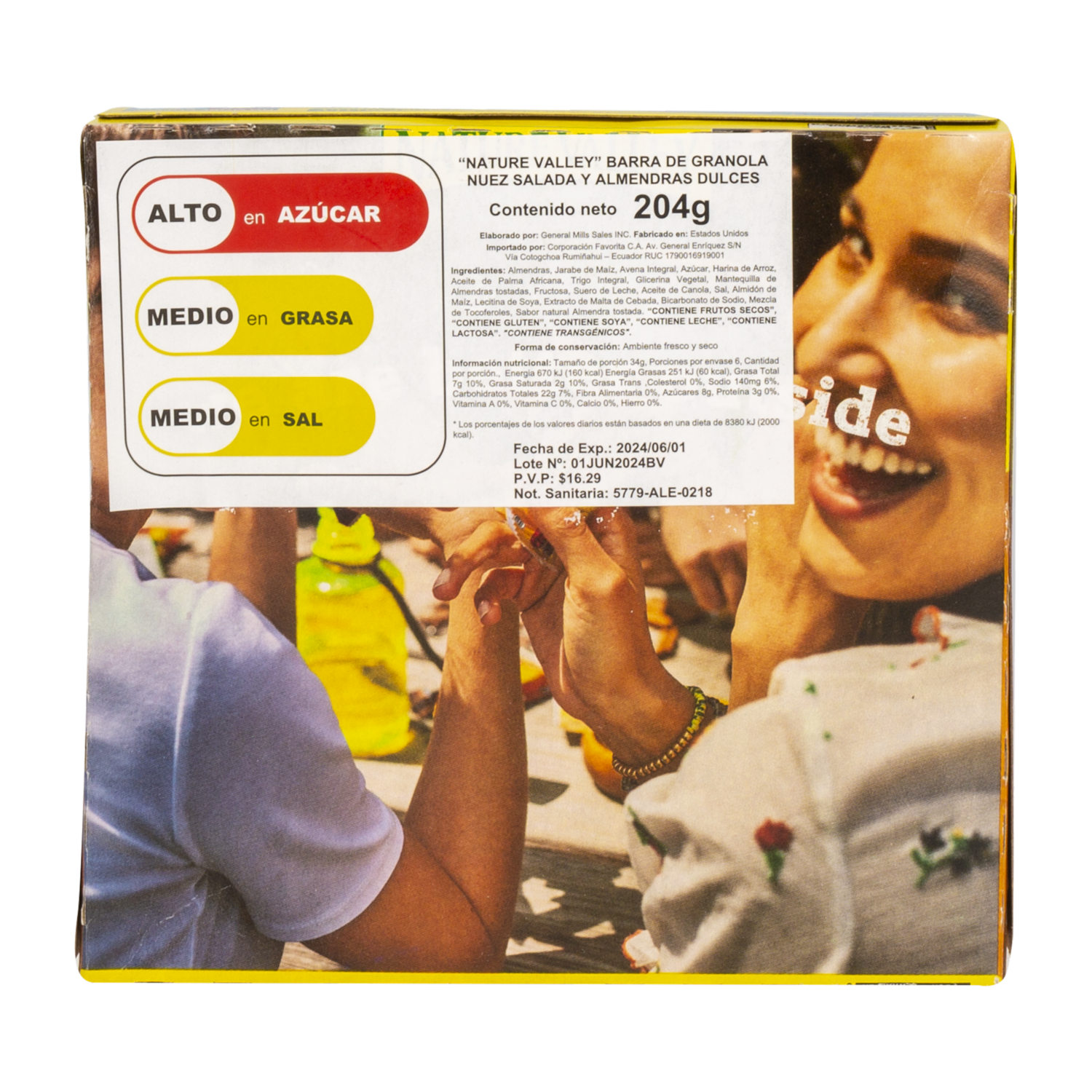 Barra De Granola Nuez Salada Y Almendras Dulces NATURE VALLEY 210 G