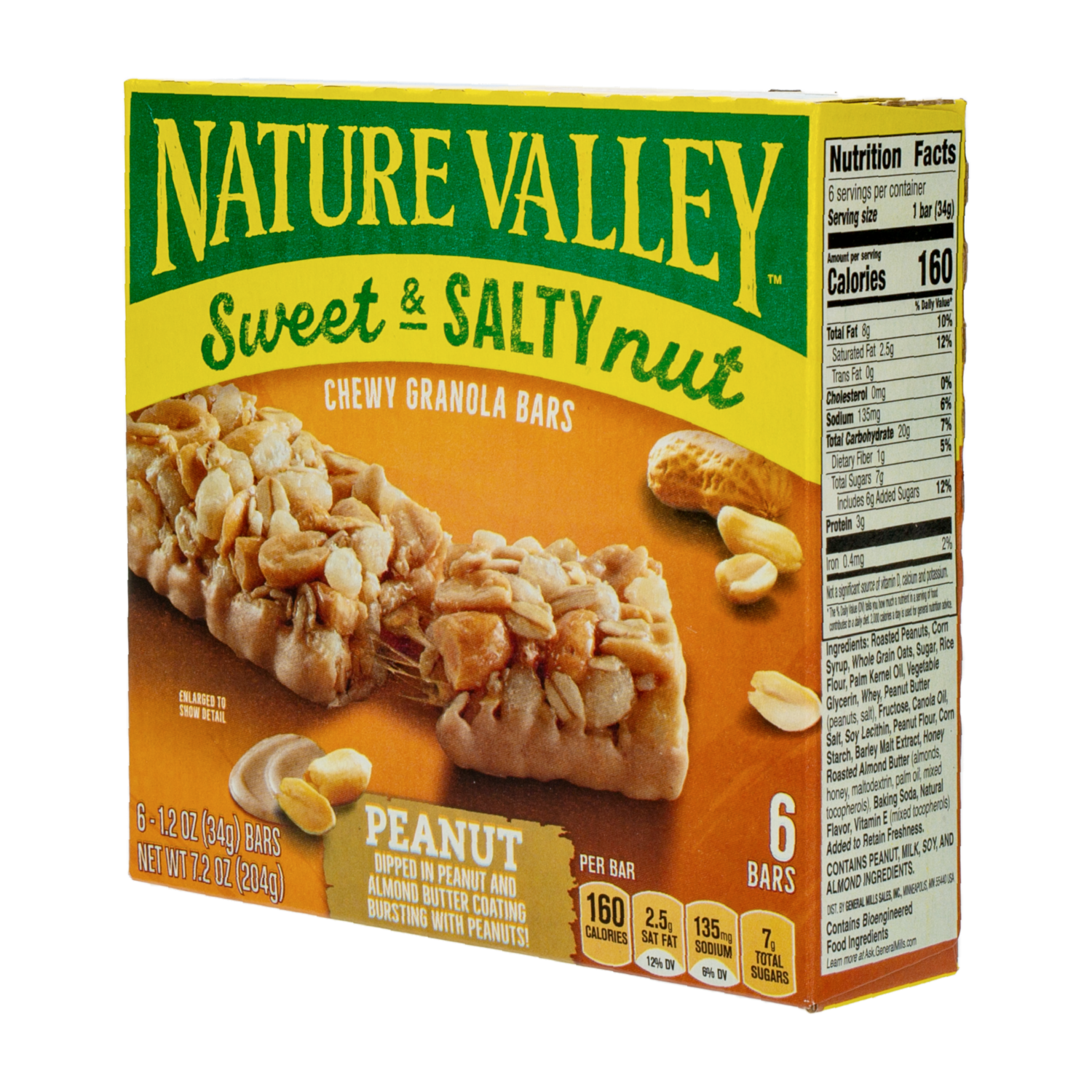 Barra De Granola De Granola Con Dulce Nuez Salada Y Maní NATURE VALLEY 210 G