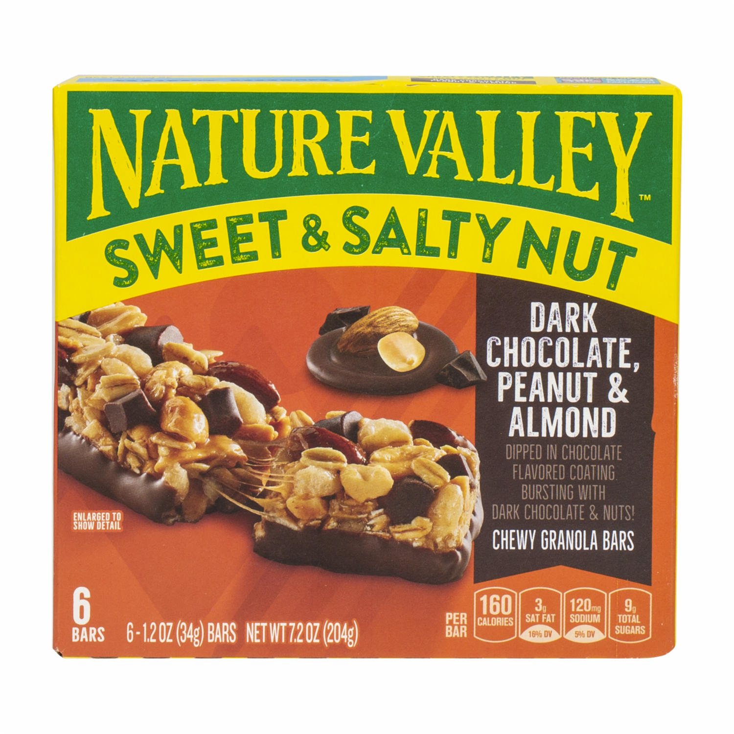 Barra De Granola Dulce Nuez Salada Chocolate NATURE VALLEY 210 G