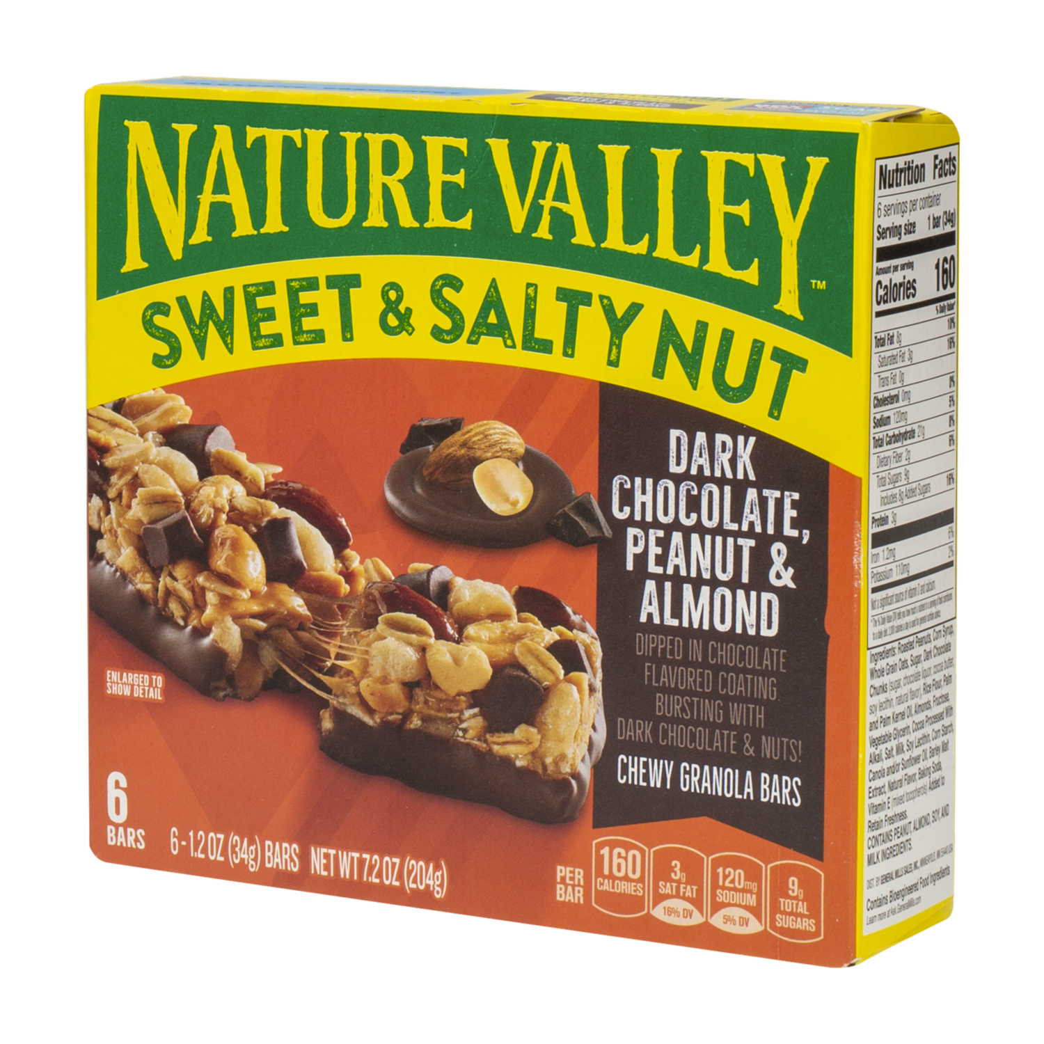 Barra De Granola Dulce Nuez Salada Chocolate NATURE VALLEY 210 G