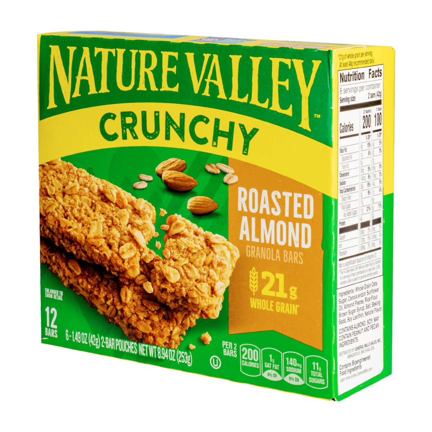 Barra De Cereal Con Granola Y Almendras NATURE VALLEY 253 G