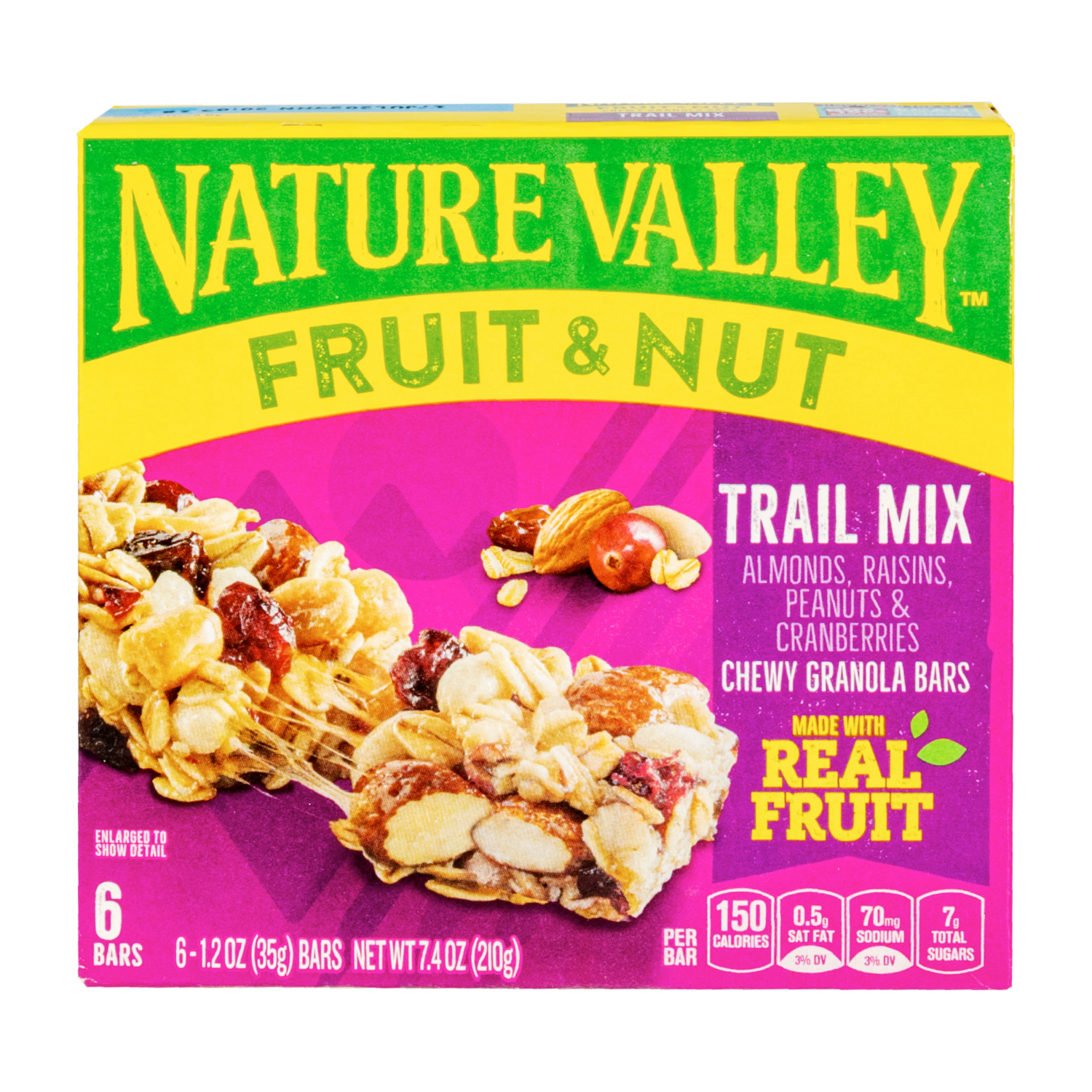 Barra De Granola De Frutas Y Nueces NATURE VALLEY 6 X 35 g