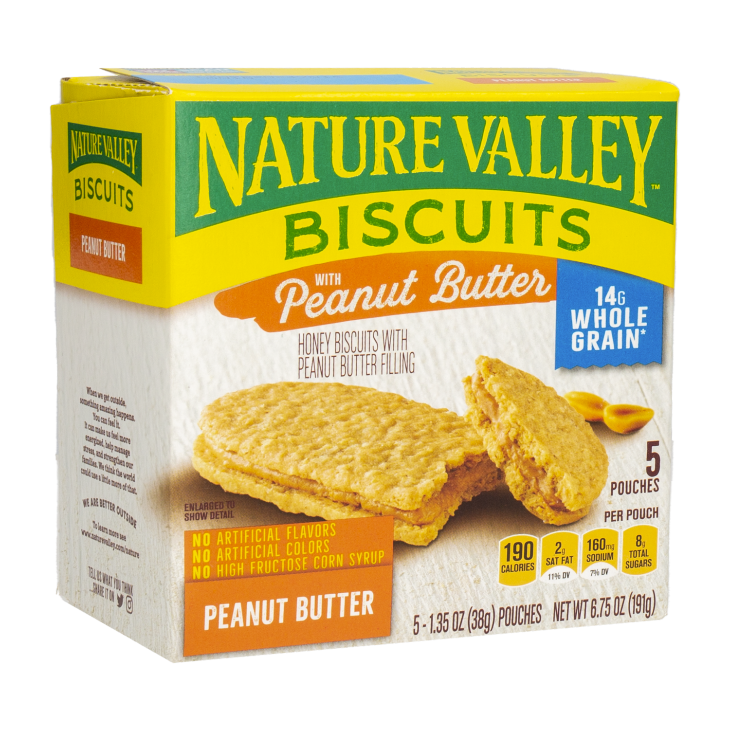 Barra De Cereal Honey Biscuits Peanut Butter NATURE VALLEY 191 G