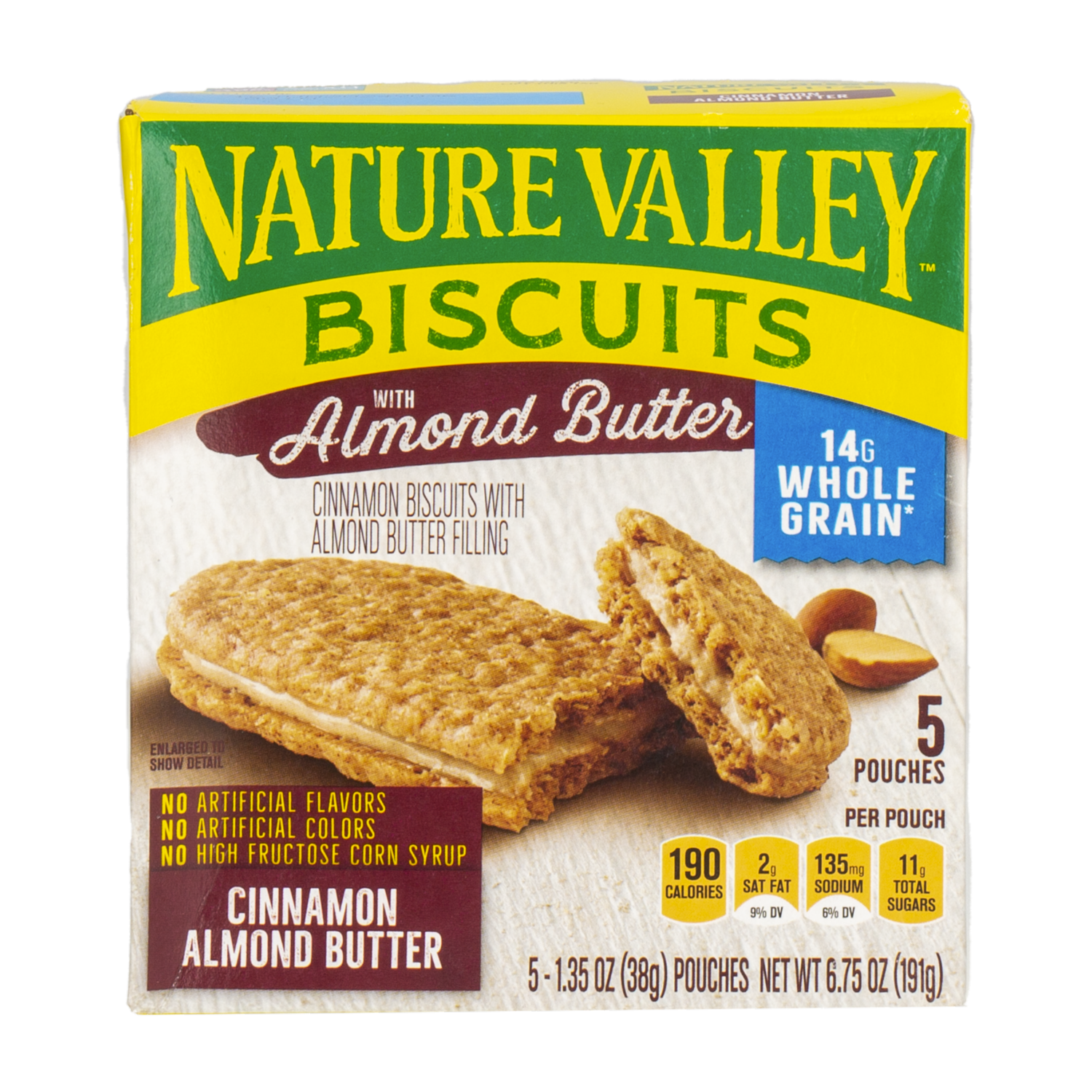 Barra De Proteína Cinnamon Biscuits With Almond Butter NATURE VALLEY 191 G