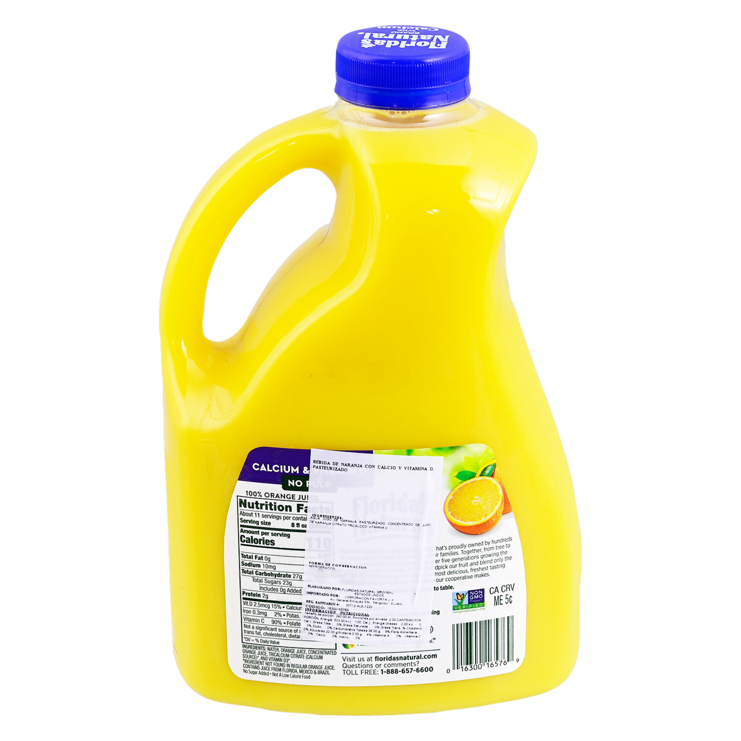 Jugo De Naranja Sin Pulpa Con Calcio Y Vitamina D FLORIDA’S NATURAL 2630 Ml
