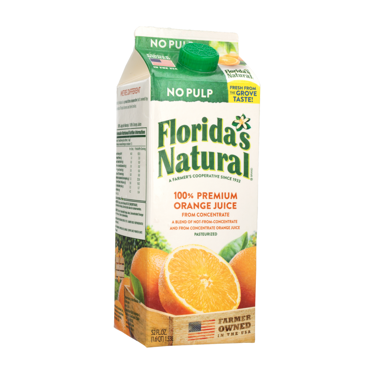 Jugo De Naranja Pasteurizados Sin Pulpa FLORIDA’S NATURAL 1530 Ml