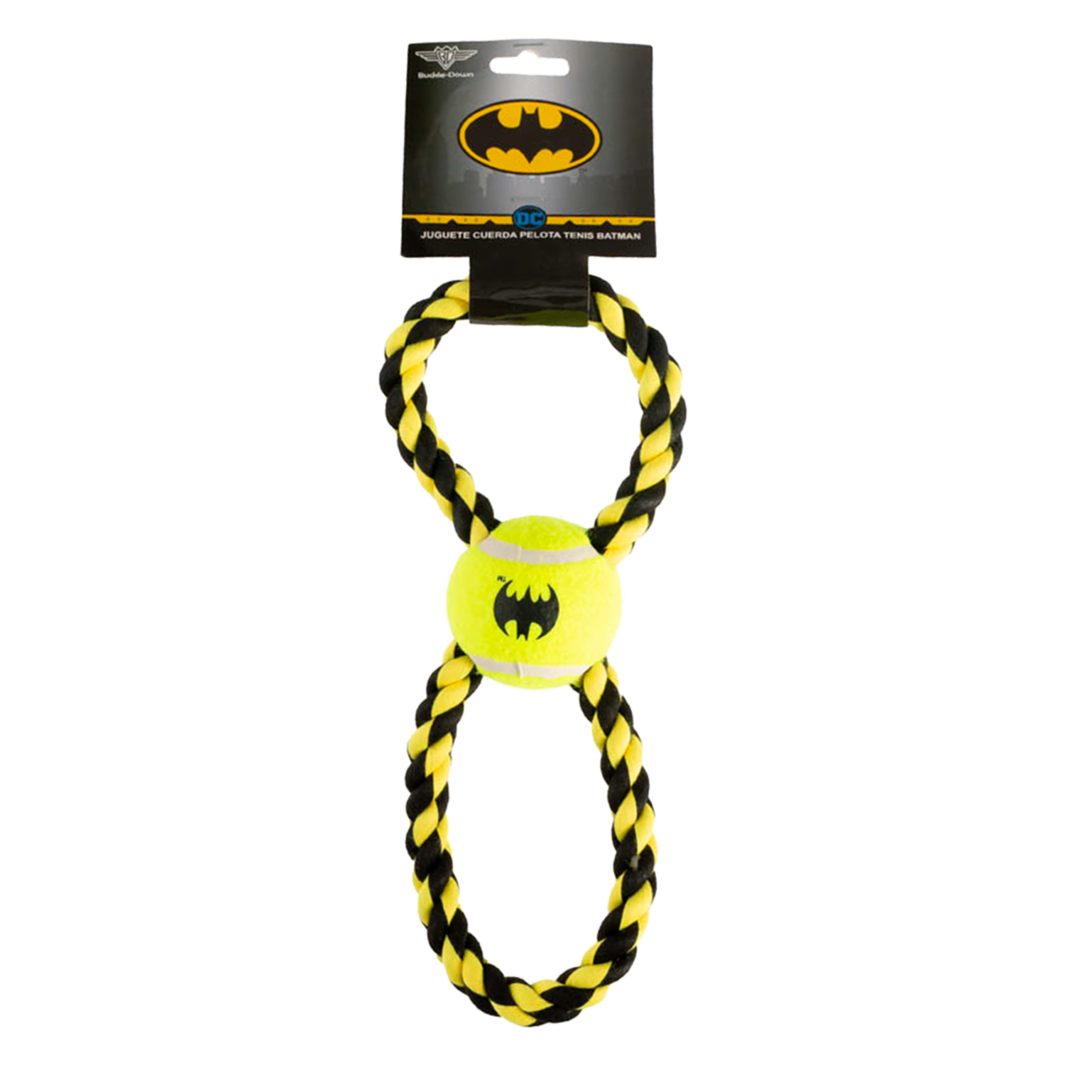 Juguete Para Mascota De Cuerda Pelota Tenis Diseño Batman BUCKLE DOWN Mediano