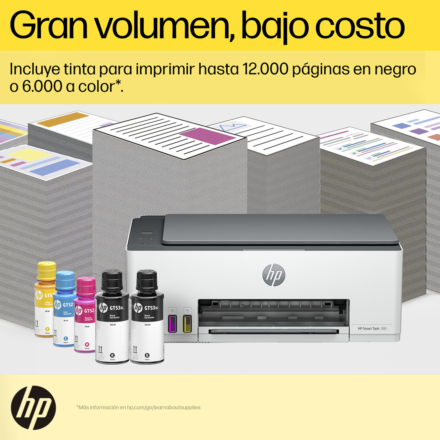 Impresora Multifunción Smart Tank 580 Wifi HP Tinta Continua