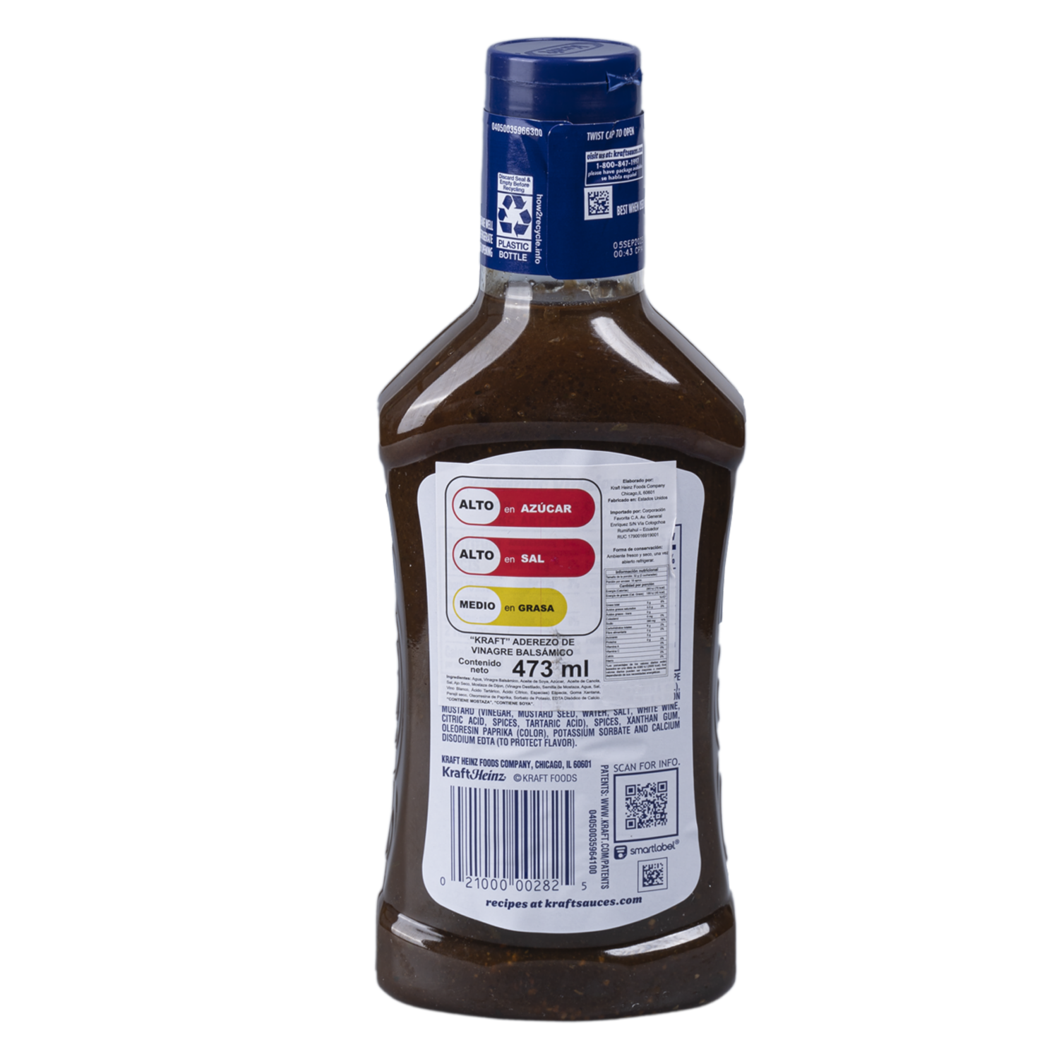 Aderezo Para Ensalada De Vinagre Balsámico KRAFT 473 Ml