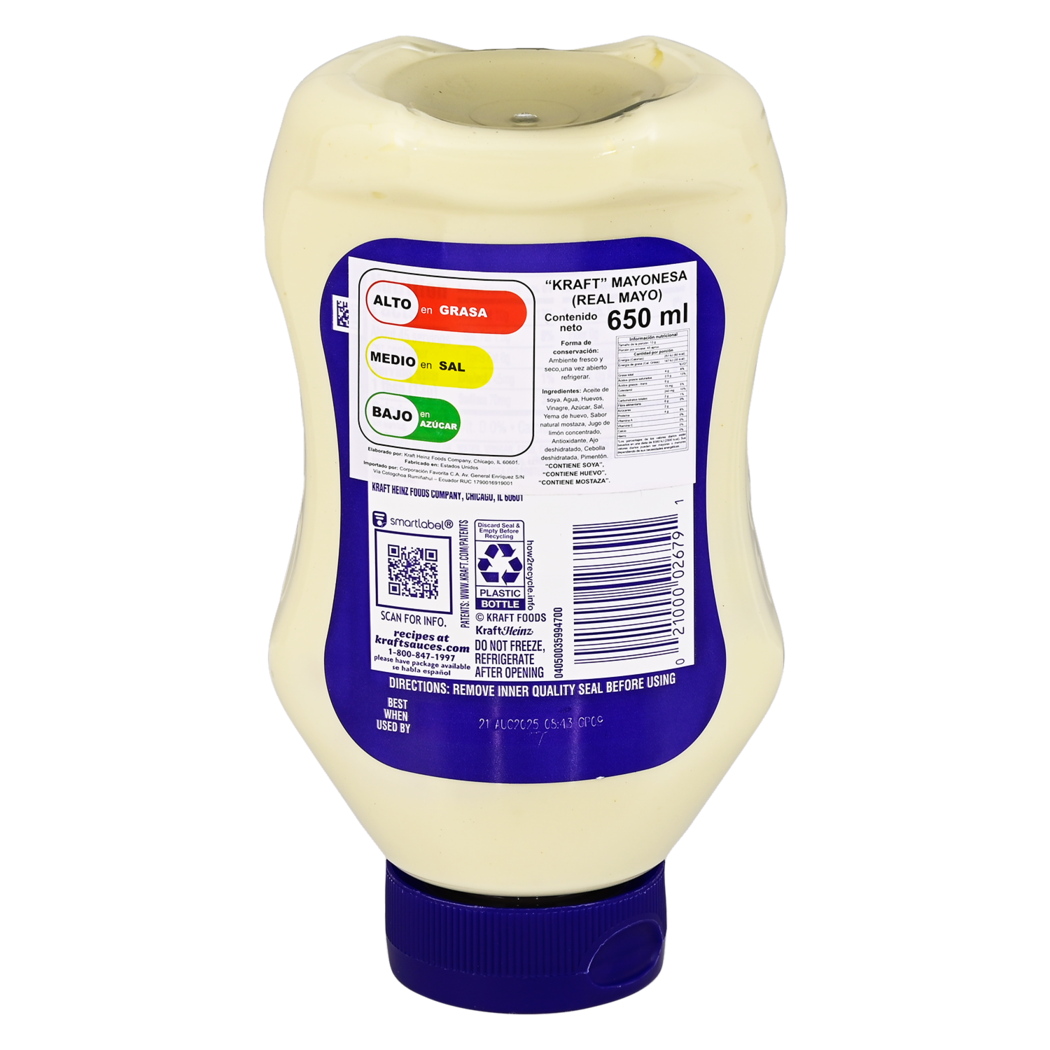 Mayonesa Real KRAFT 650 ml