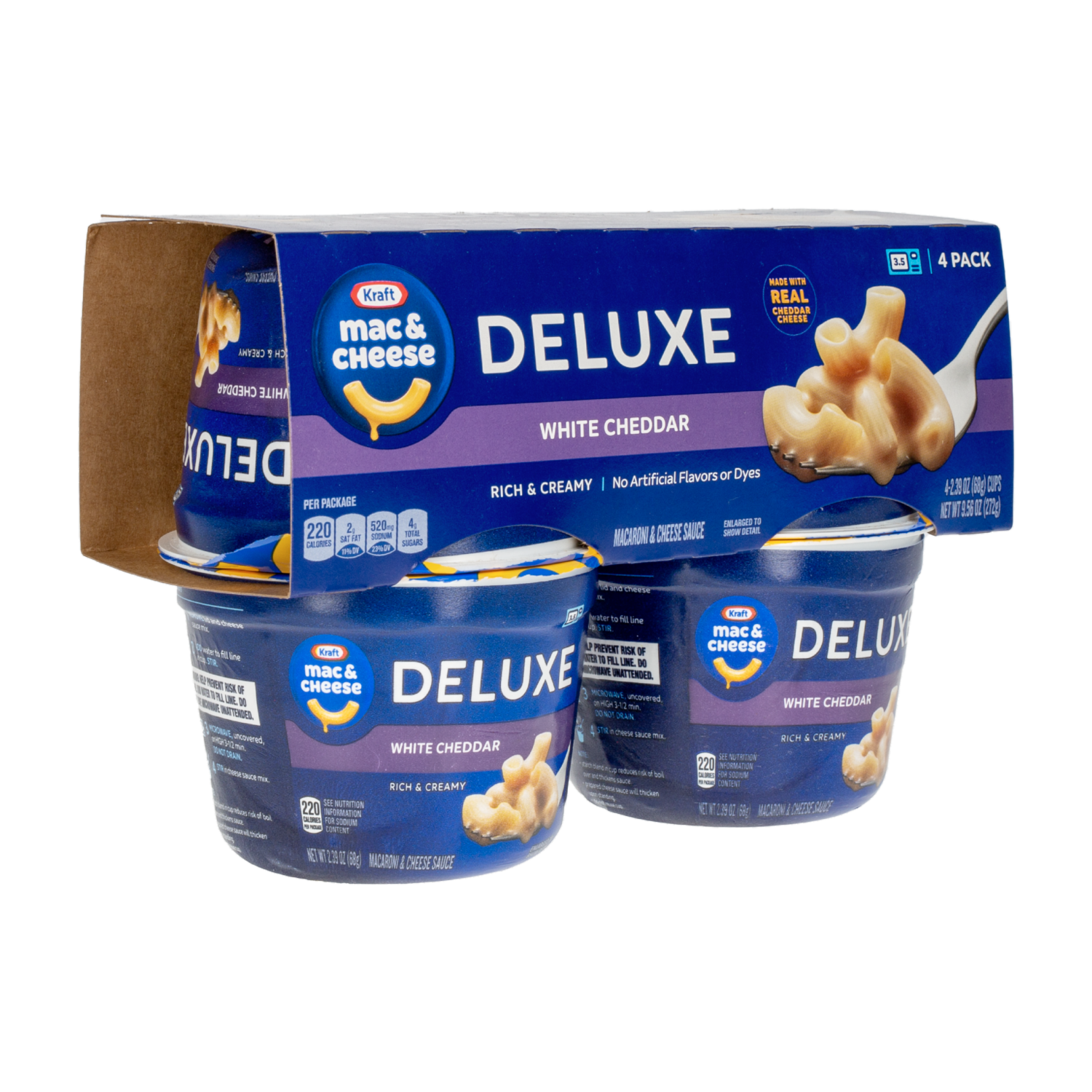 Macarrón Con Salsa Queso Cheddar Blanco Pack KRAFT 272g